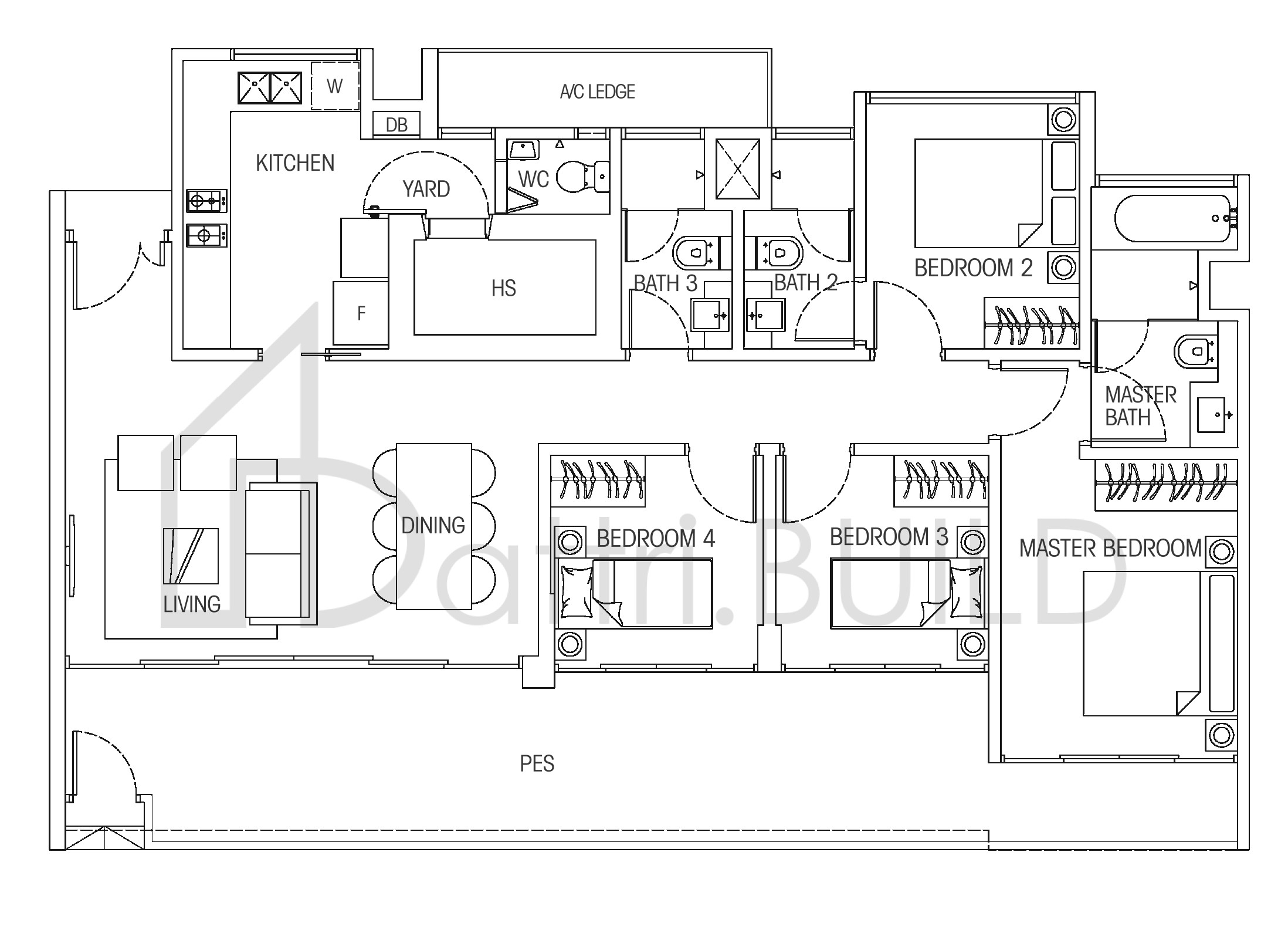 HEDGES PARK CONDOMINIUM 4a1 floorplan (watermarked)