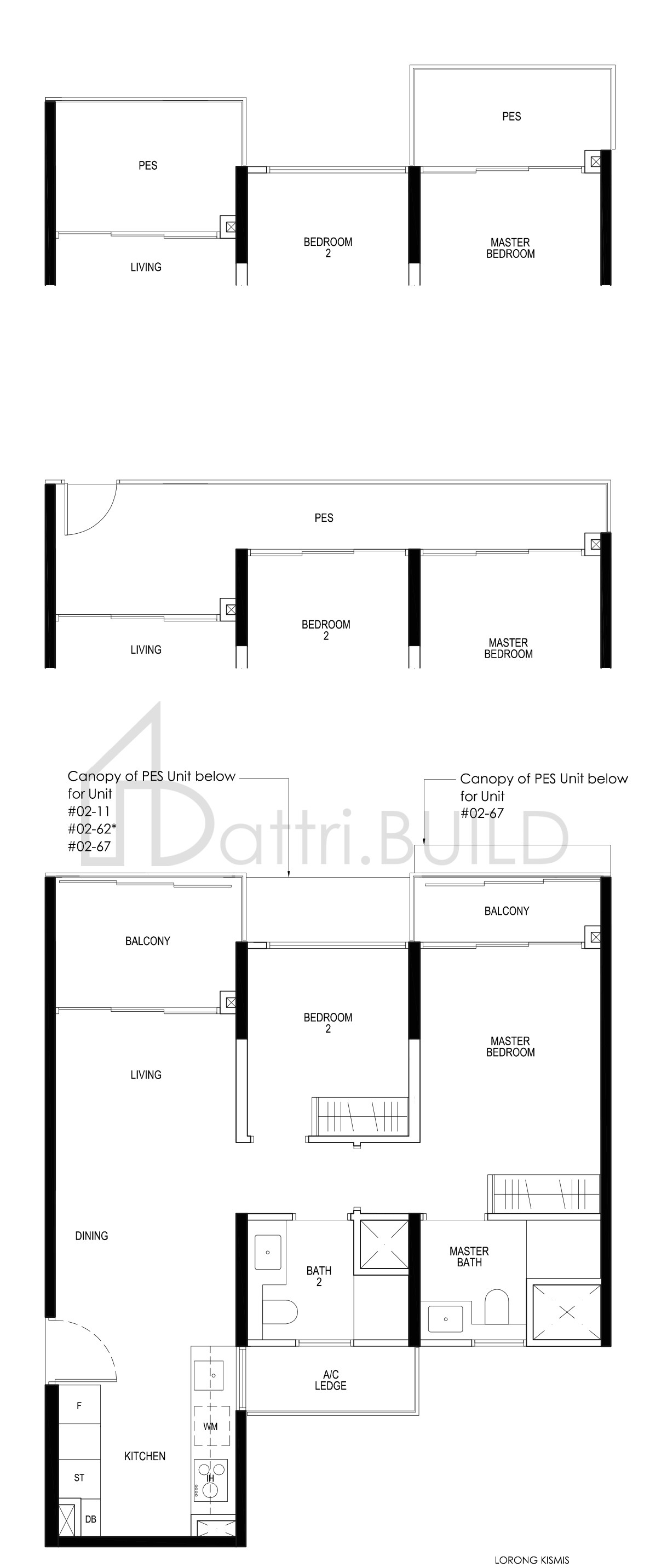 DAINTREE RESIDENCE B4e-P1 floorplan (watermarked)