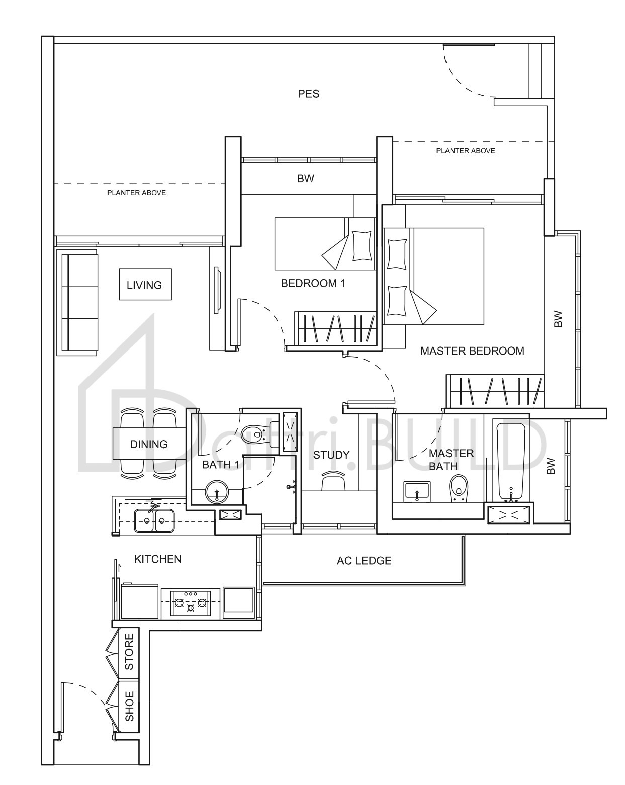 LIVIA B2p floorplan (watermarked)