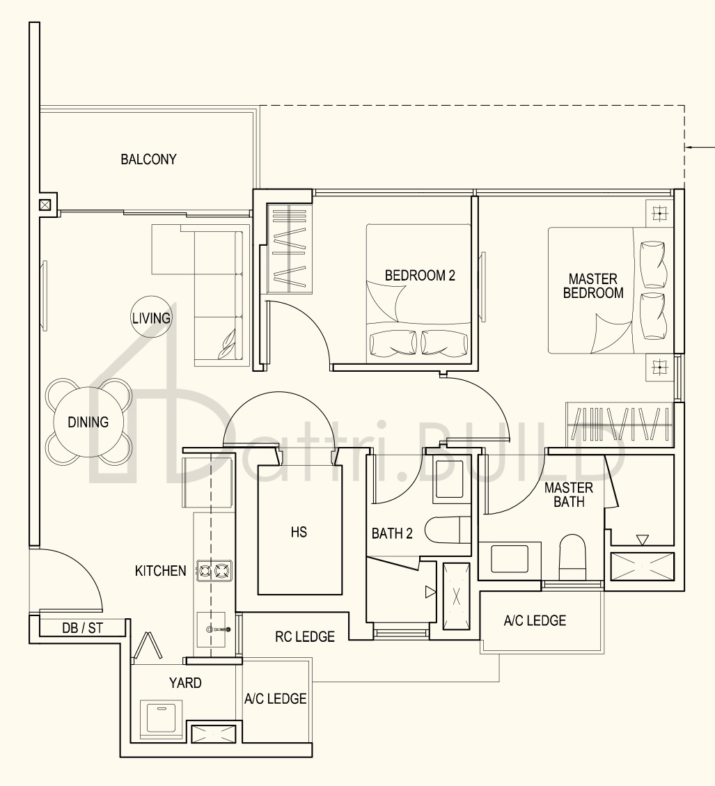 WESTWOOD RESIDENCES B1 floorplan (watermarked)