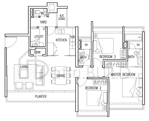 CAIRNHILL RESIDENCES C5 floorplan (watermarked)