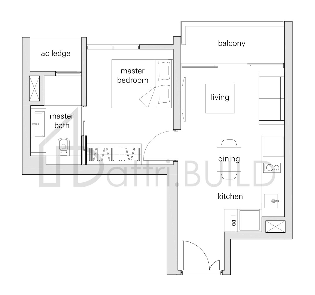 THE PANORAMA 1b floorplan (watermarked)