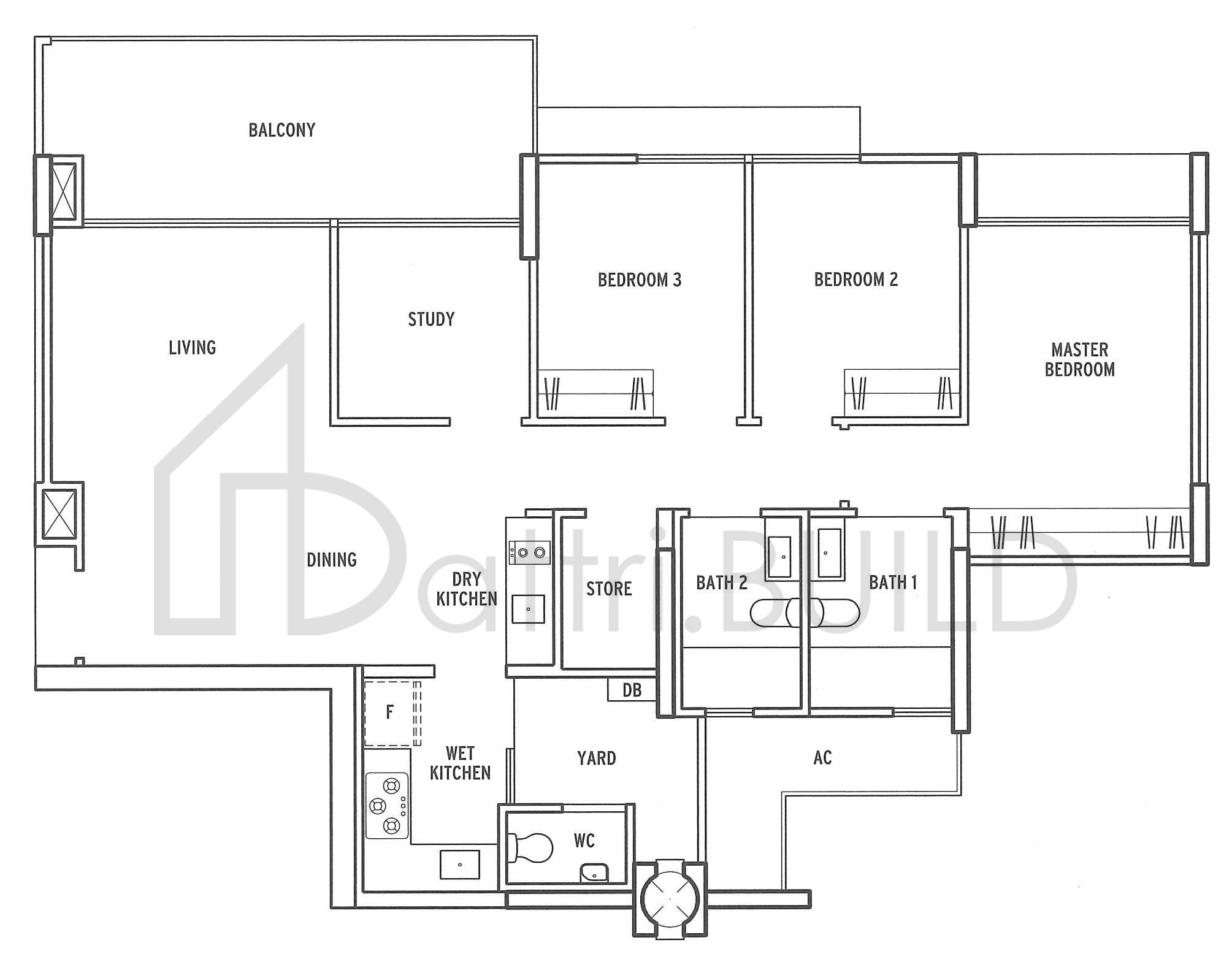 TREASURE CREST B3 floorplan (watermarked)