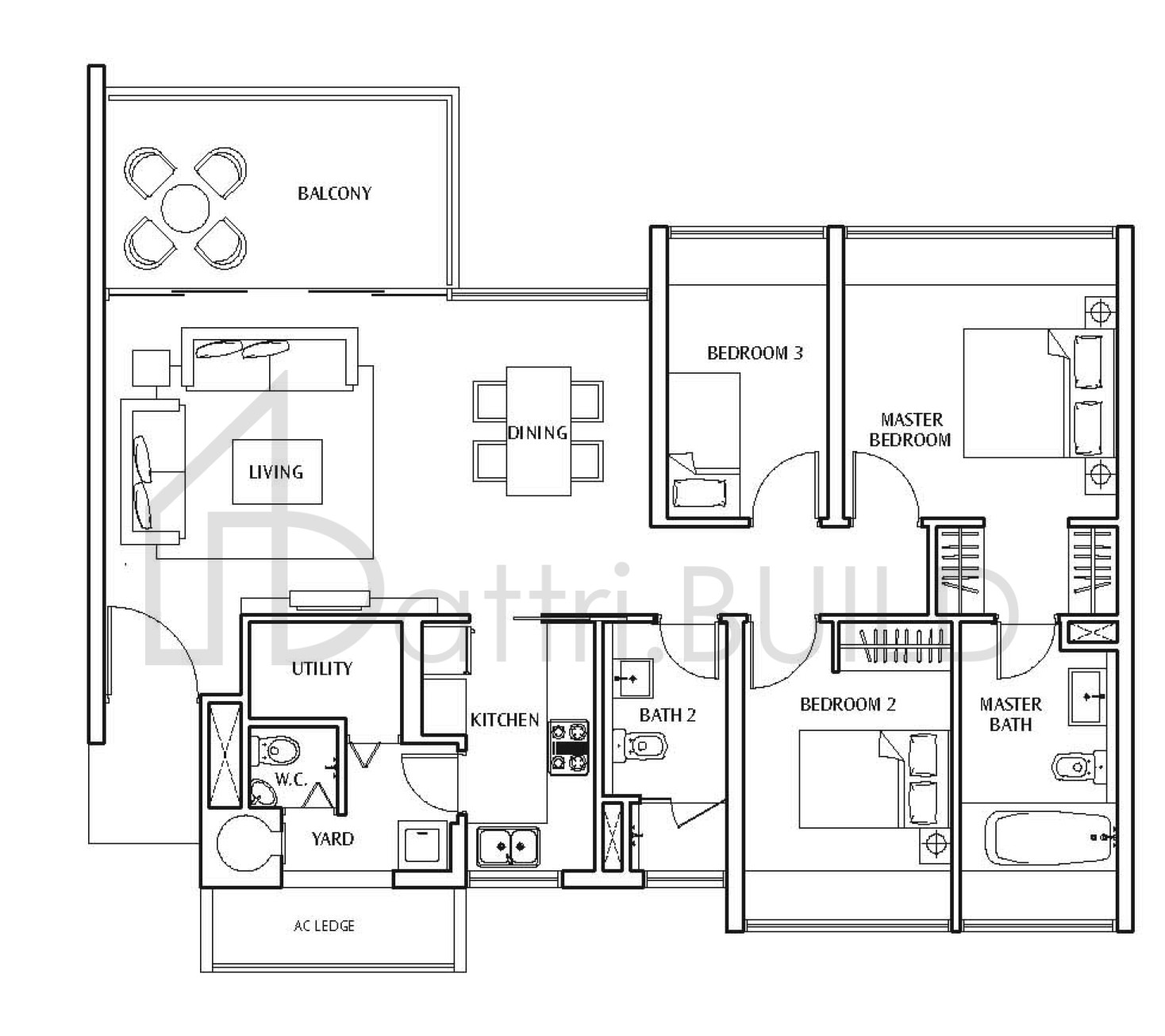 THE SEA VIEW B floorplan (watermarked)