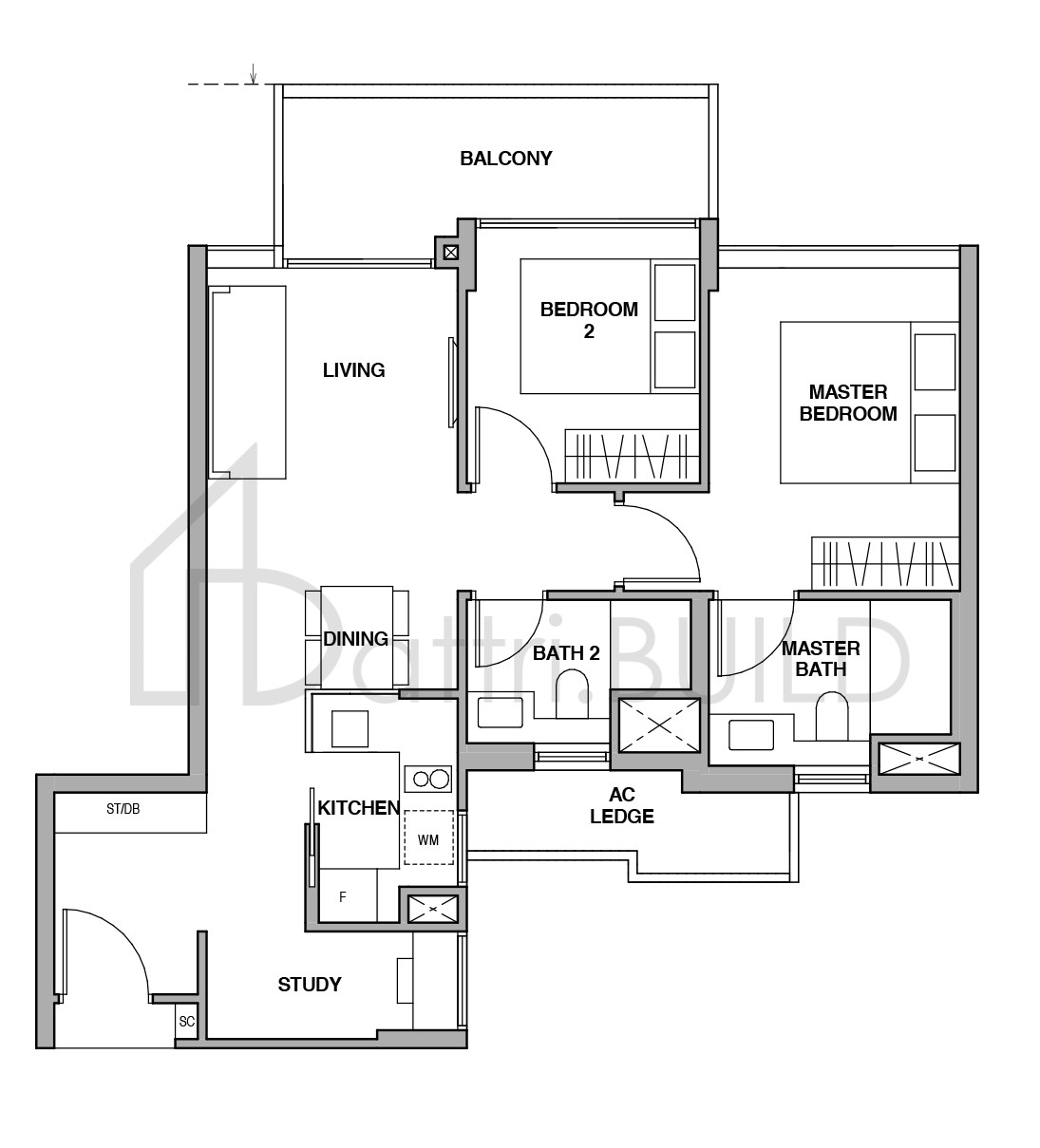 ROYALGREEN BS-2 floorplan (watermarked)