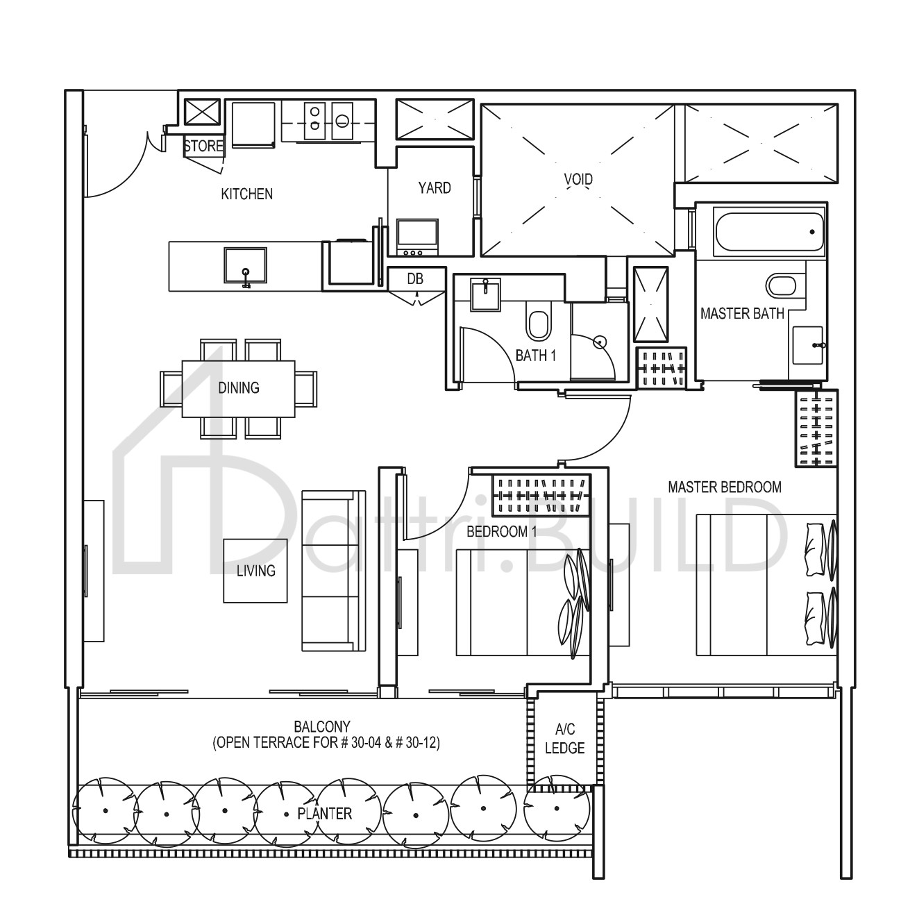 THE ARTE A floorplan (watermarked)