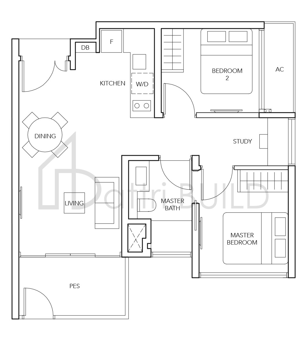 THE JOVELL (2+1)c1 floorplan (watermarked)