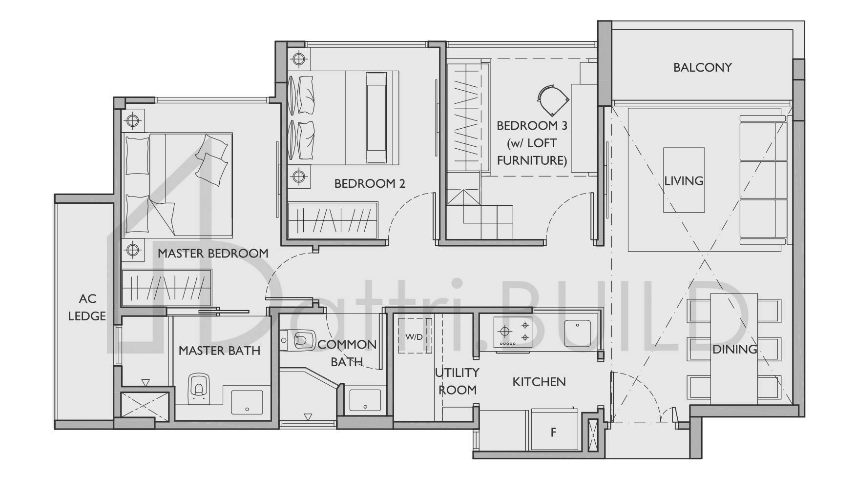 THE ASANA C2 floorplan (watermarked)