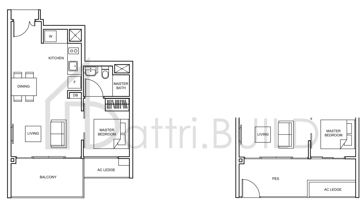 THE GLADES A3-P floorplan (watermarked)
