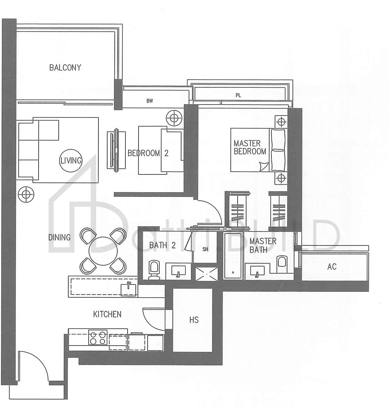 CONCOURSE SKYLINE B2-e floorplan (watermarked)