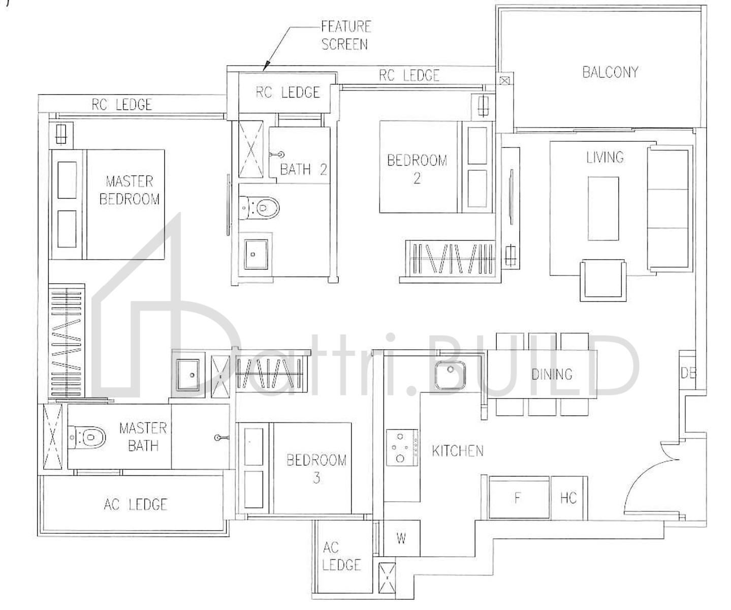 THE VISIONAIRE C2 floorplan (watermarked)
