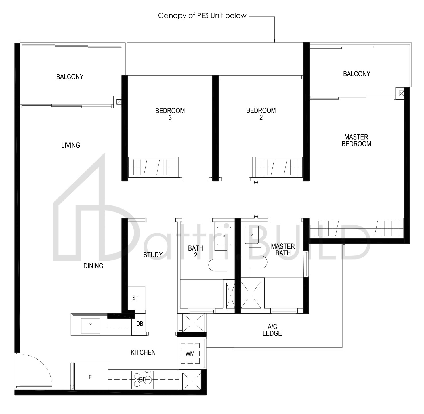 DAINTREE RESIDENCE C1c floorplan (watermarked)