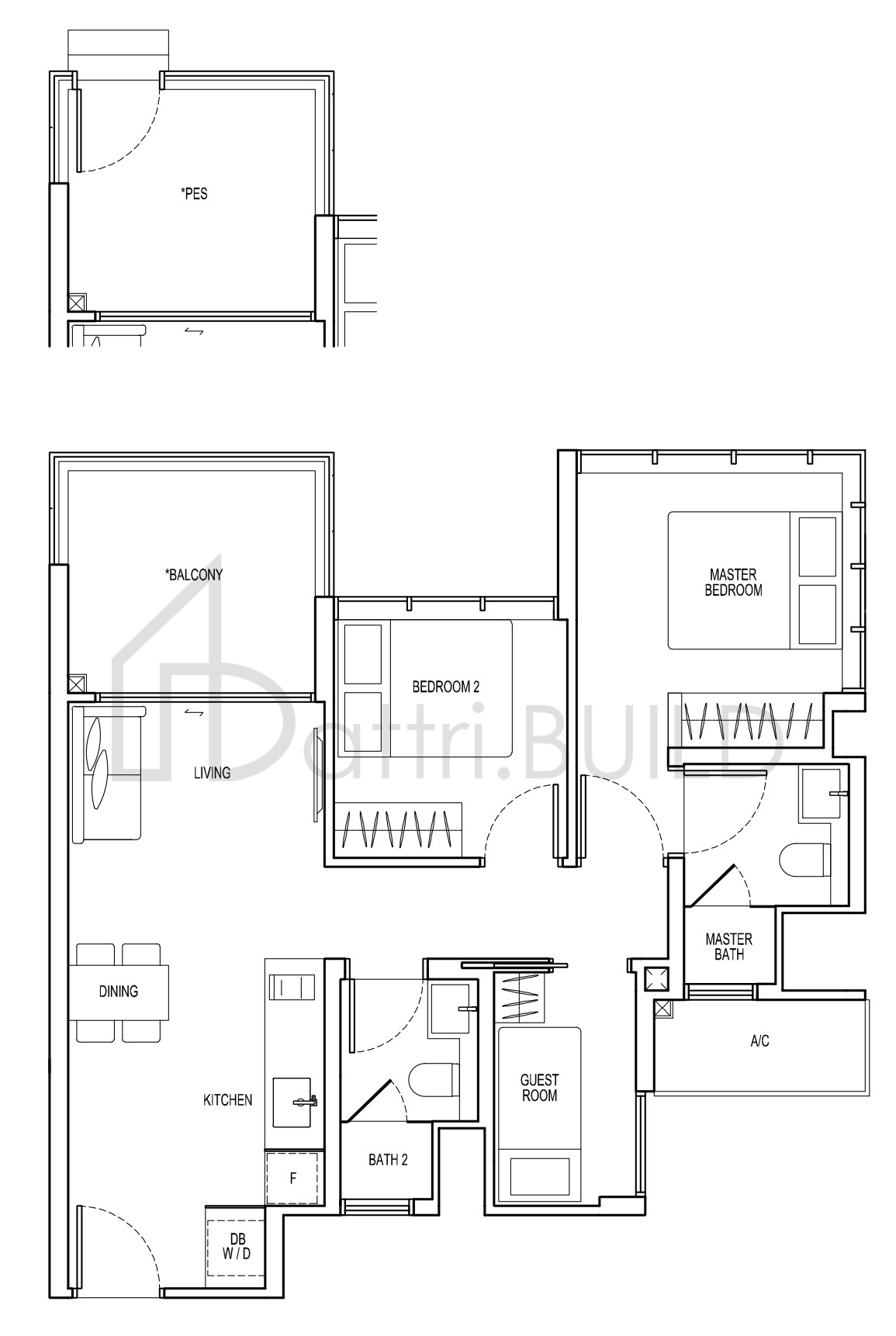 VIEW AT KISMIS C9 floorplan (watermarked)