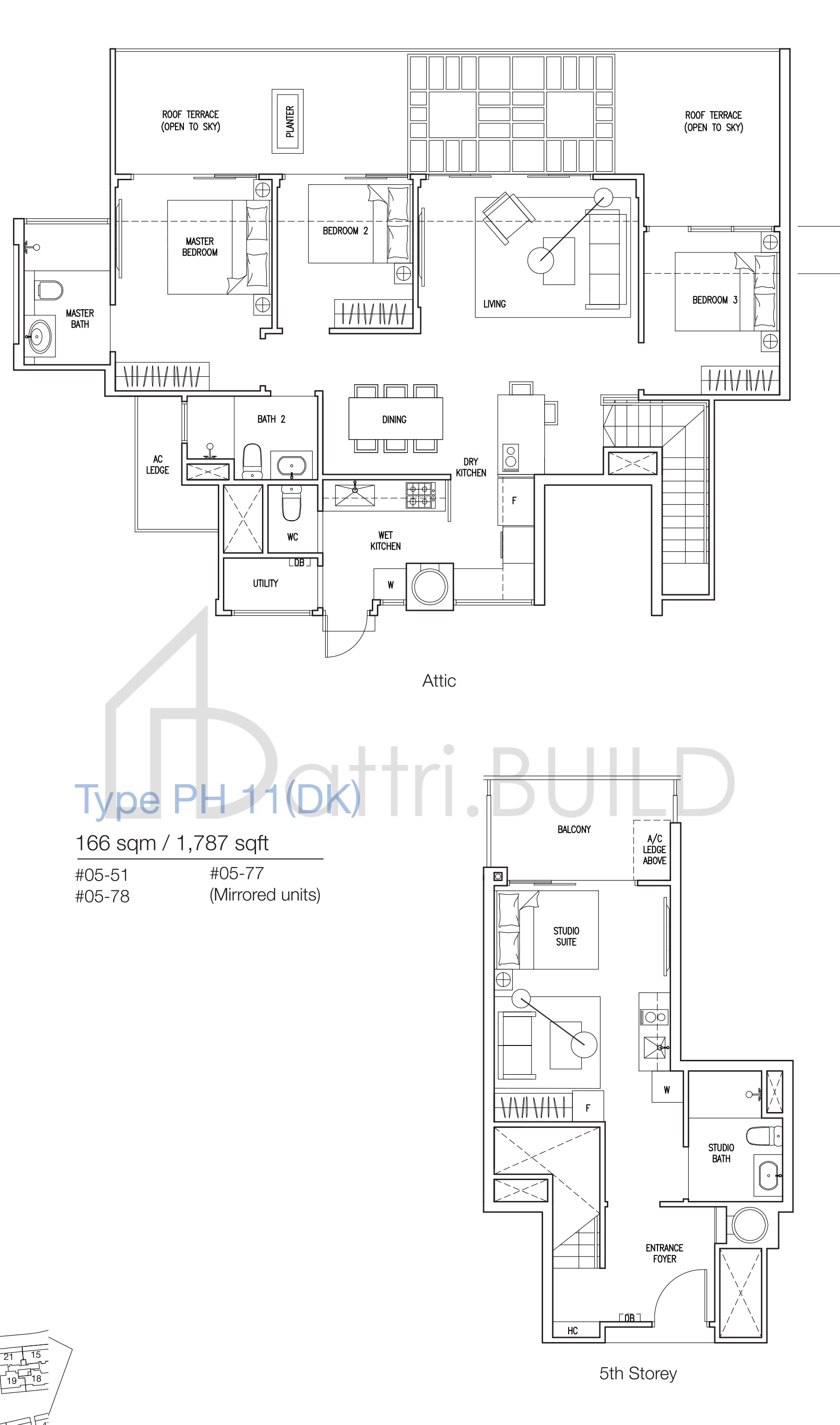 THE NAUTICAL PH11(DK) floorplan (watermarked)