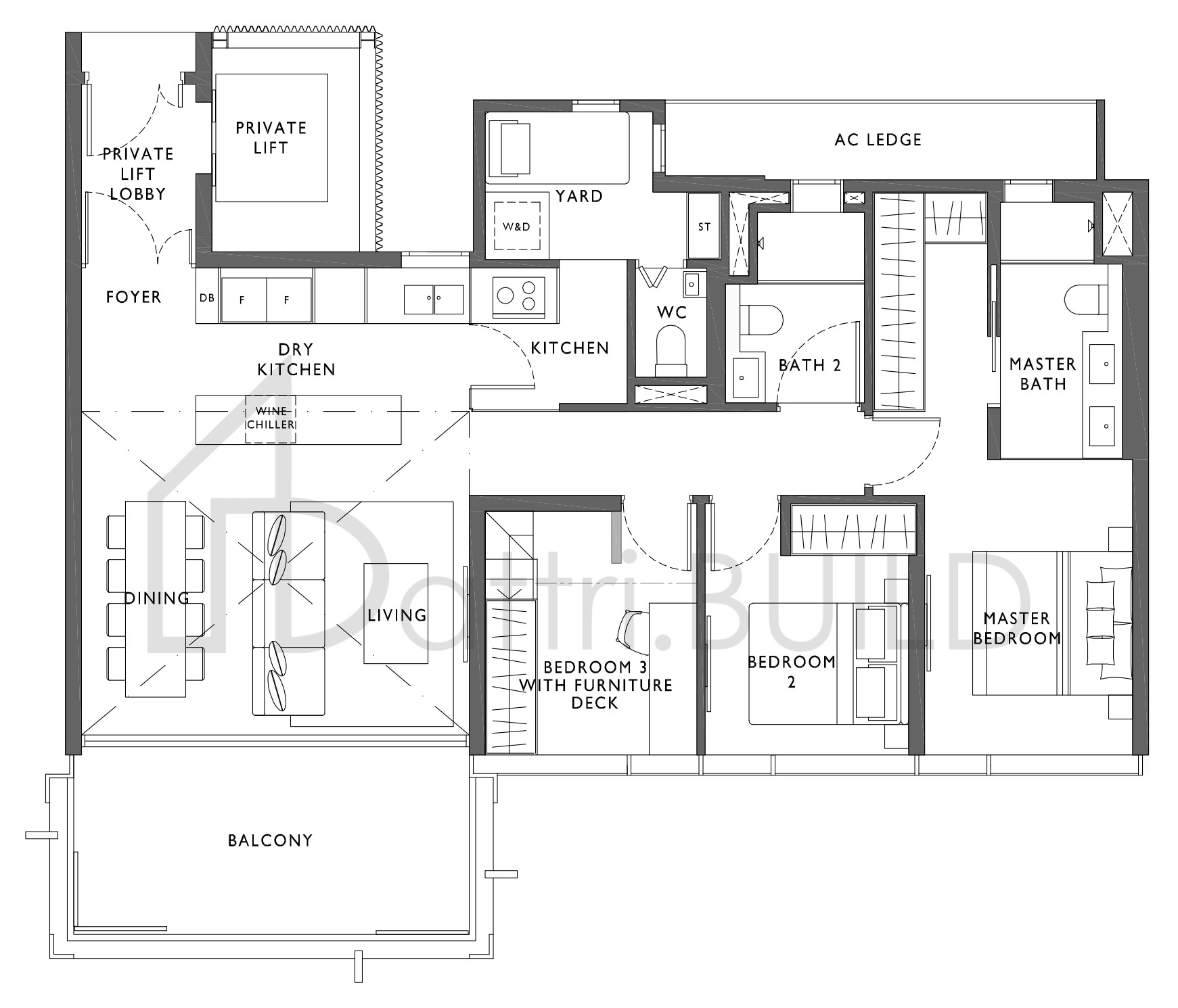 THE HYDE C1P floorplan (watermarked)