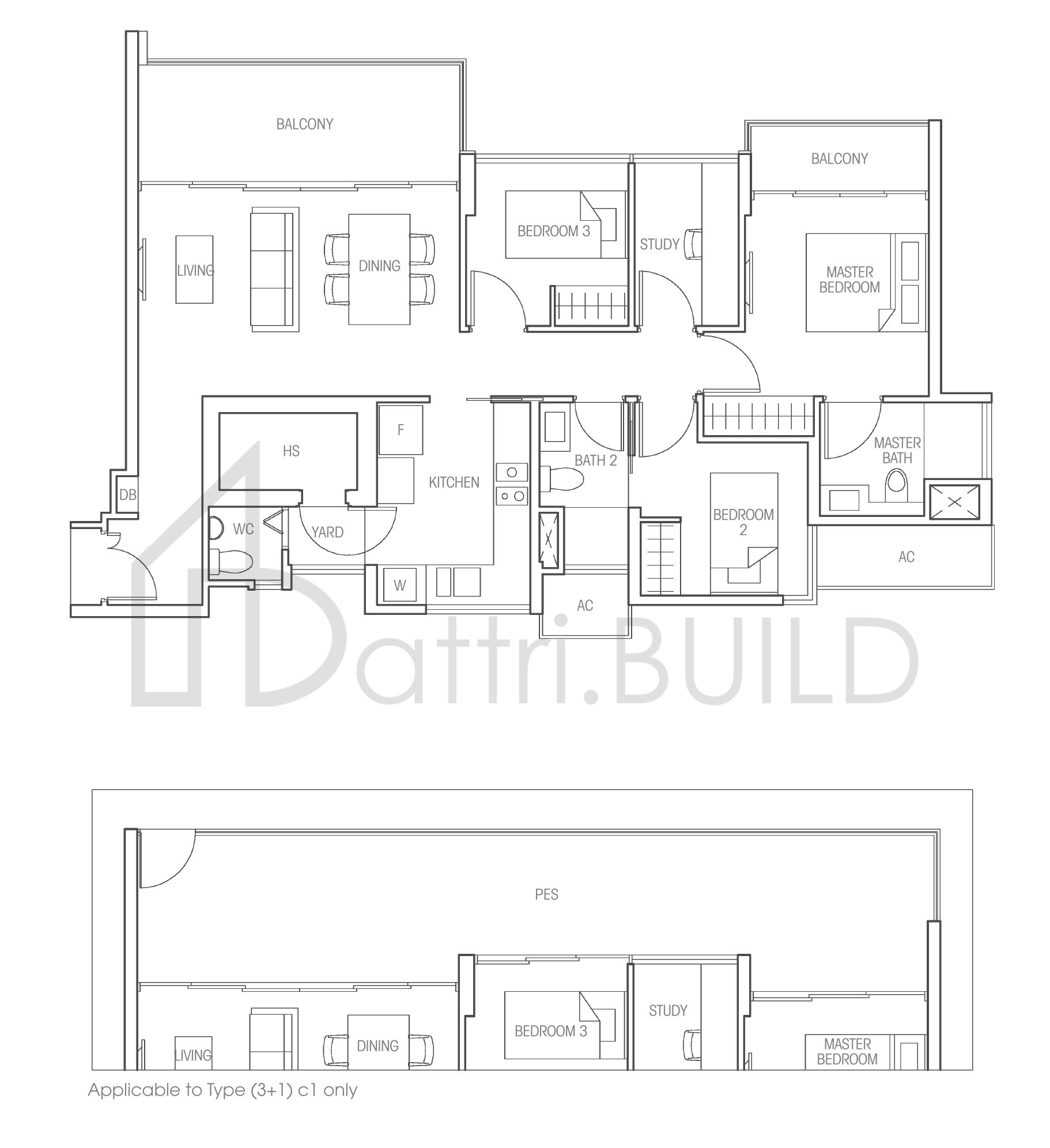 BARTLEY RESIDENCES (3+1)c floorplan (watermarked)