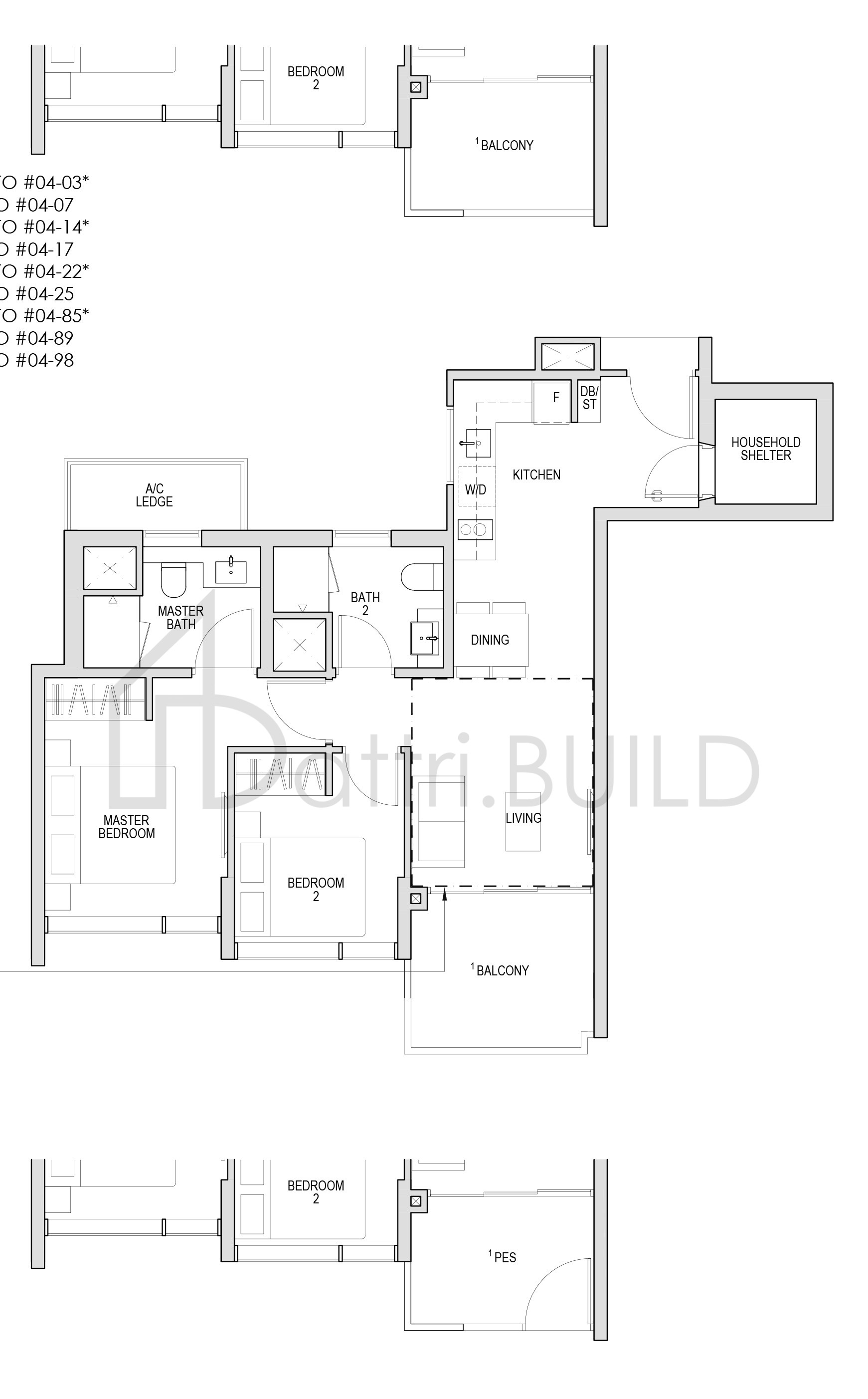 KENT RIDGE HILL RESIDENCES BP2 floorplan (watermarked)