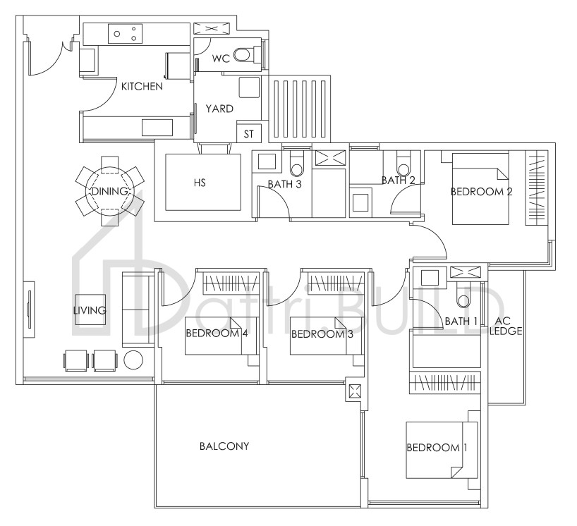BEDOK RESIDENCES D3a floorplan (watermarked)