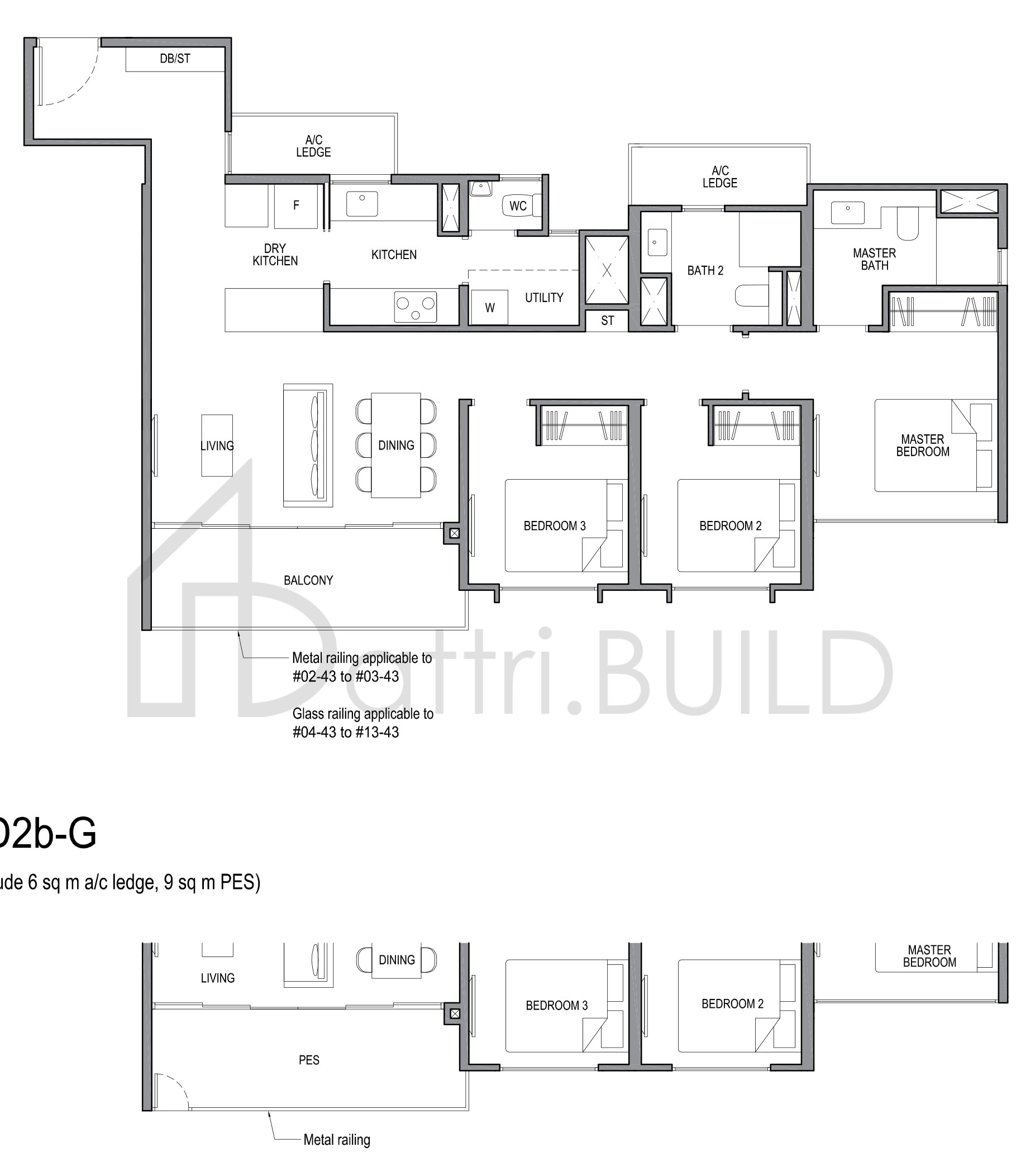 PARK COLONIAL 3D2b-G floorplan (watermarked)