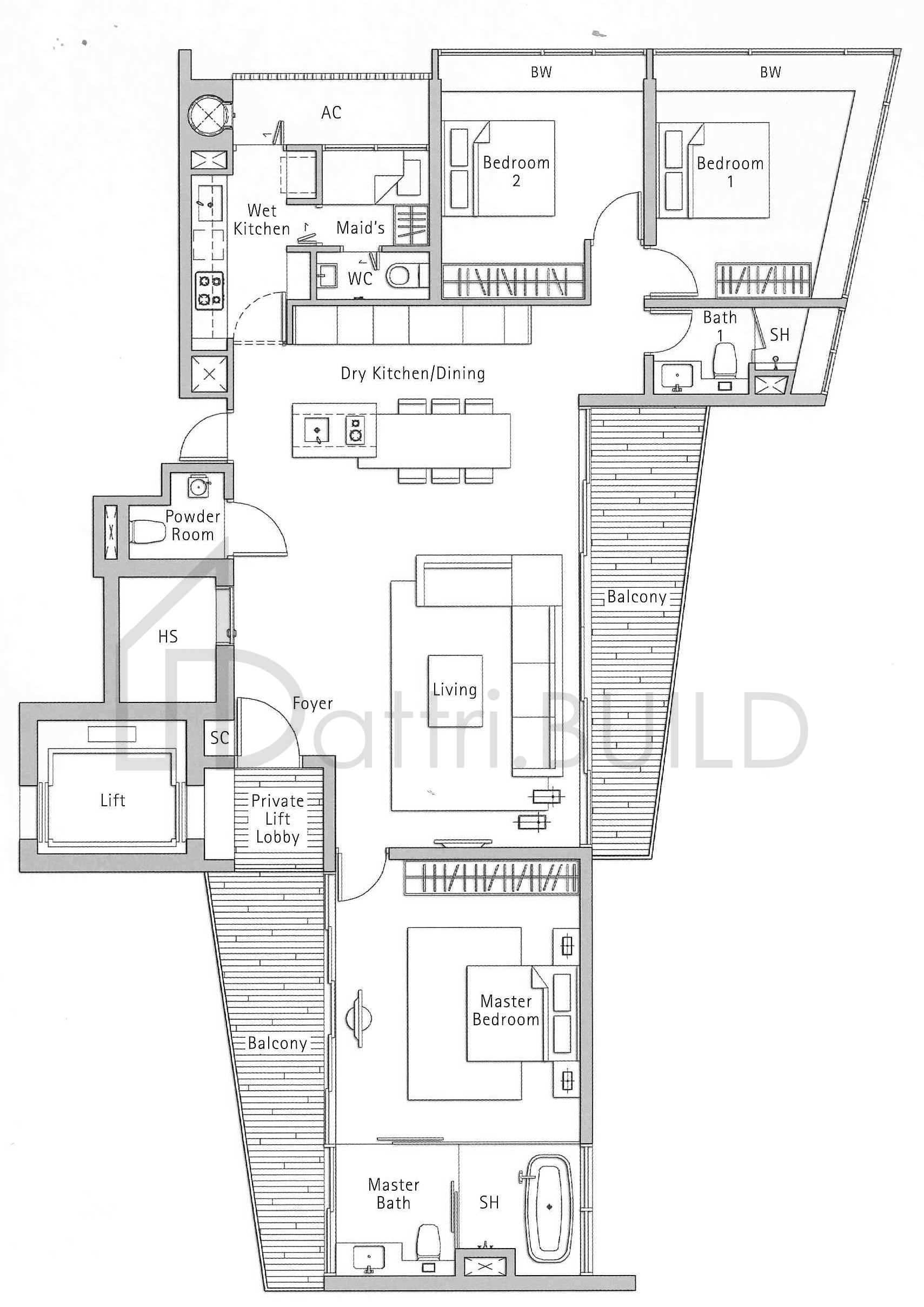 THE HOLLAND COLLECTION C5 floorplan (watermarked)