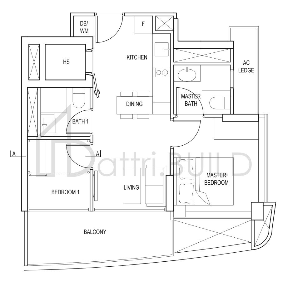 SPOTTISWOODE SUITES B2a floorplan (watermarked)