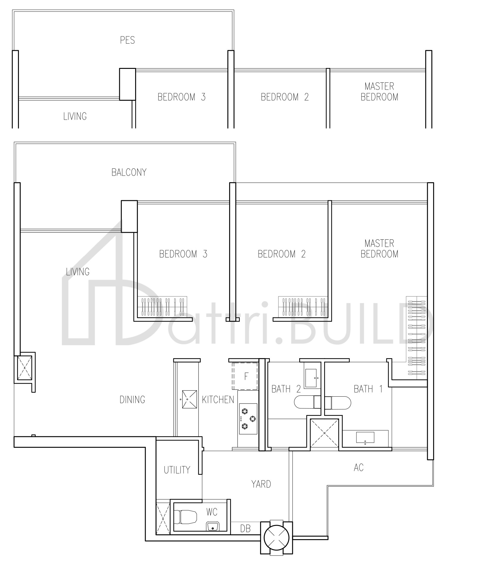WANDERVALE B3b floorplan (watermarked)