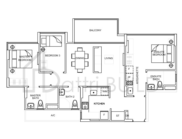 LA FIESTA C10 floorplan (watermarked)