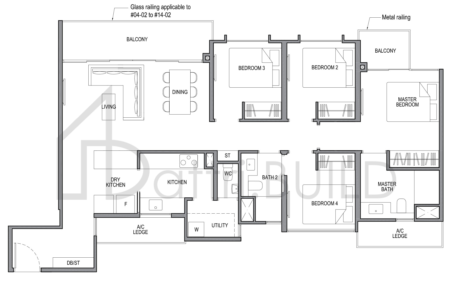 PARK COLONIAL 4C2 floorplan (watermarked)