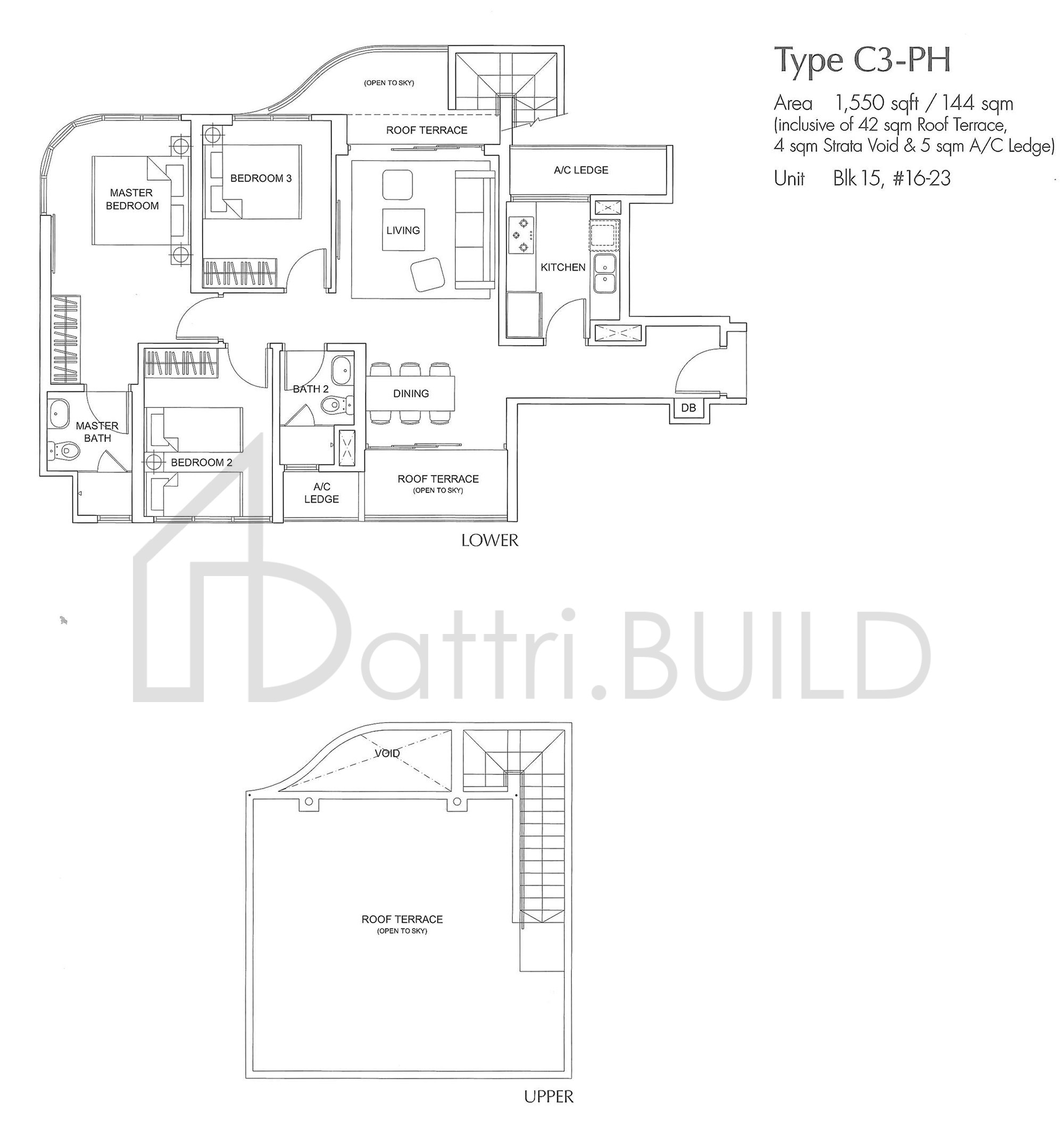 ARC AT TAMPINES C3-PH floorplan (watermarked)