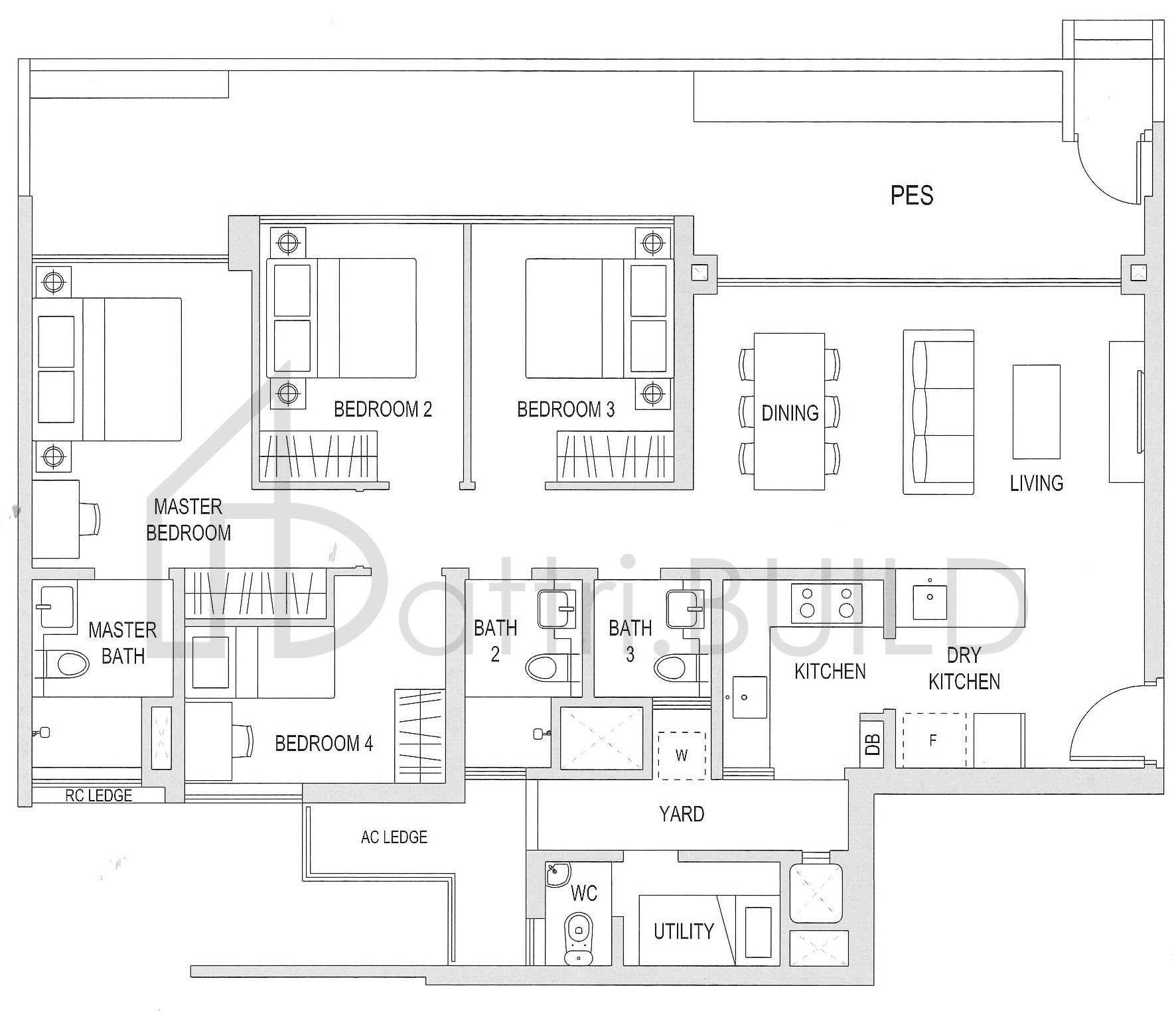 THE TOPIARY E2-G2 floorplan (watermarked)