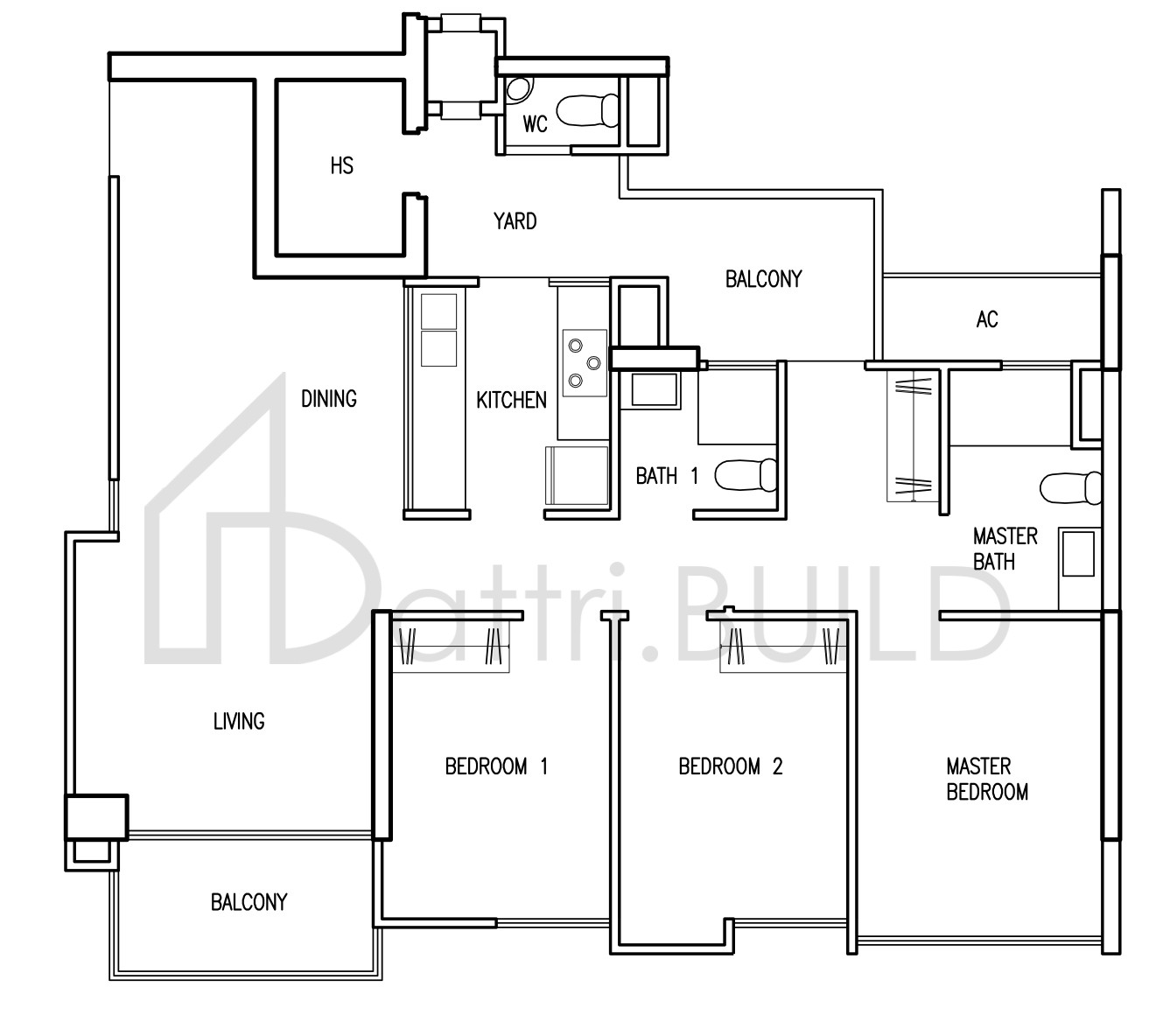 PARC VERA C4 floorplan (watermarked)