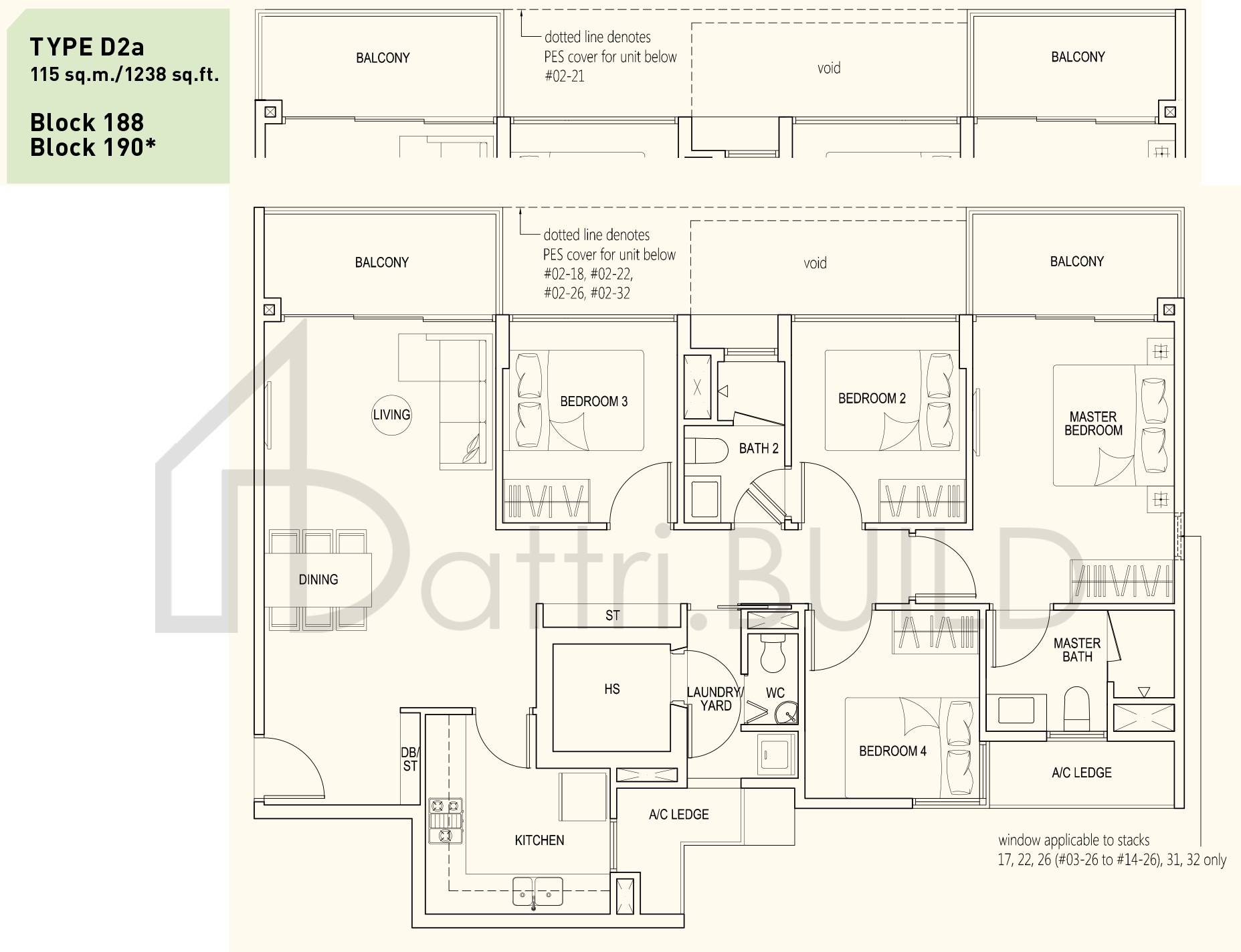 WESTWOOD RESIDENCES D2a floorplan (watermarked)