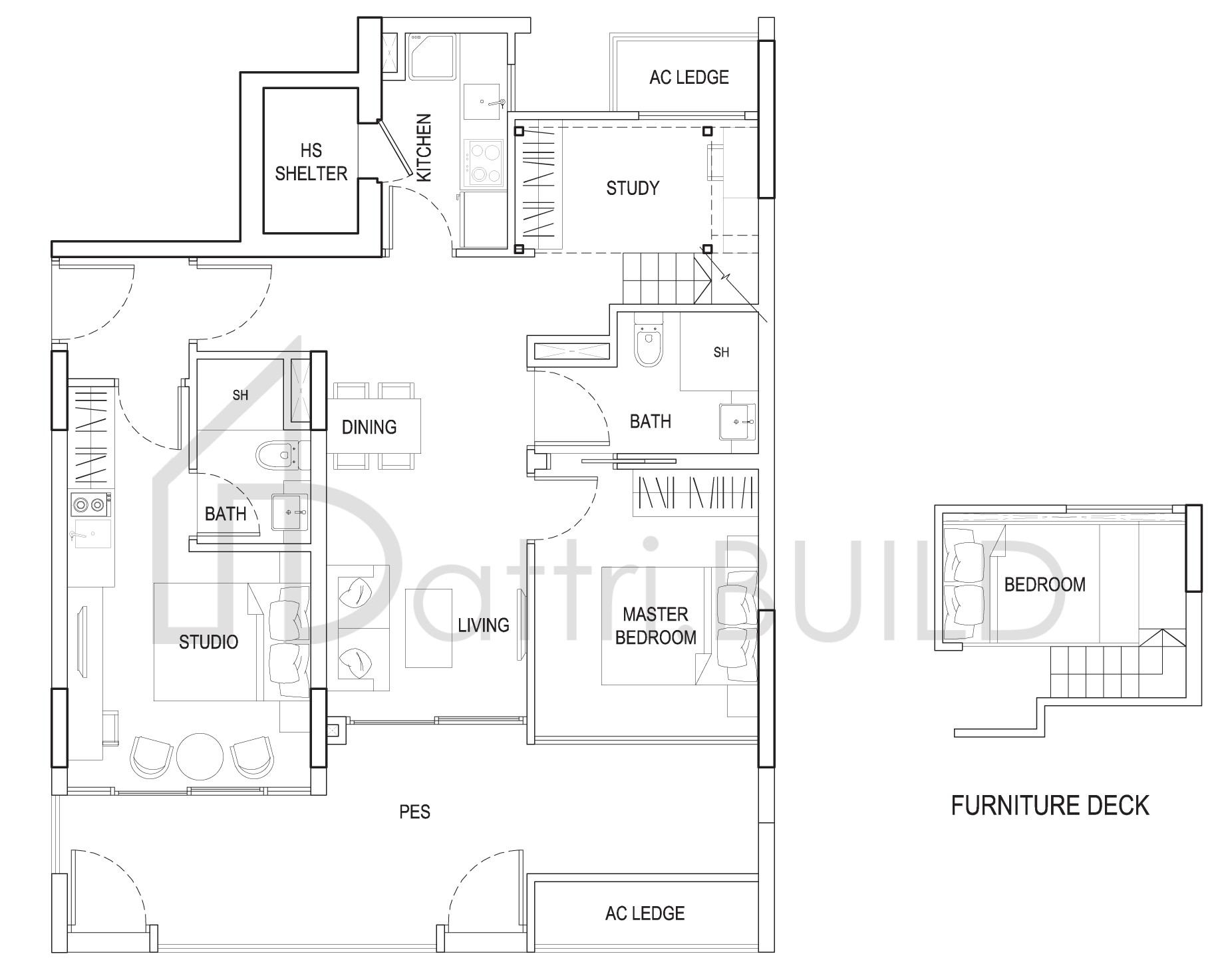 URBAN VISTA 2A2 floorplan (watermarked)
