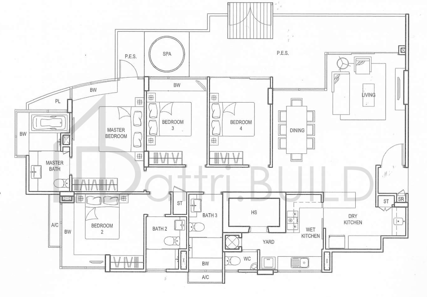 CLEMENTIWOODS CONDOMINIUM D1aP floorplan (watermarked)