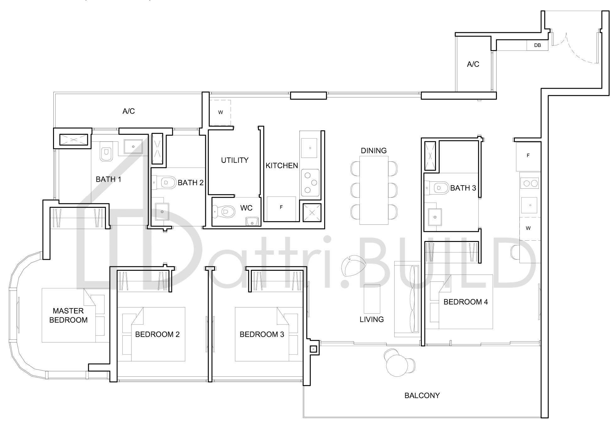 HIGH PARK RESIDENCES 4DK floorplan (watermarked)