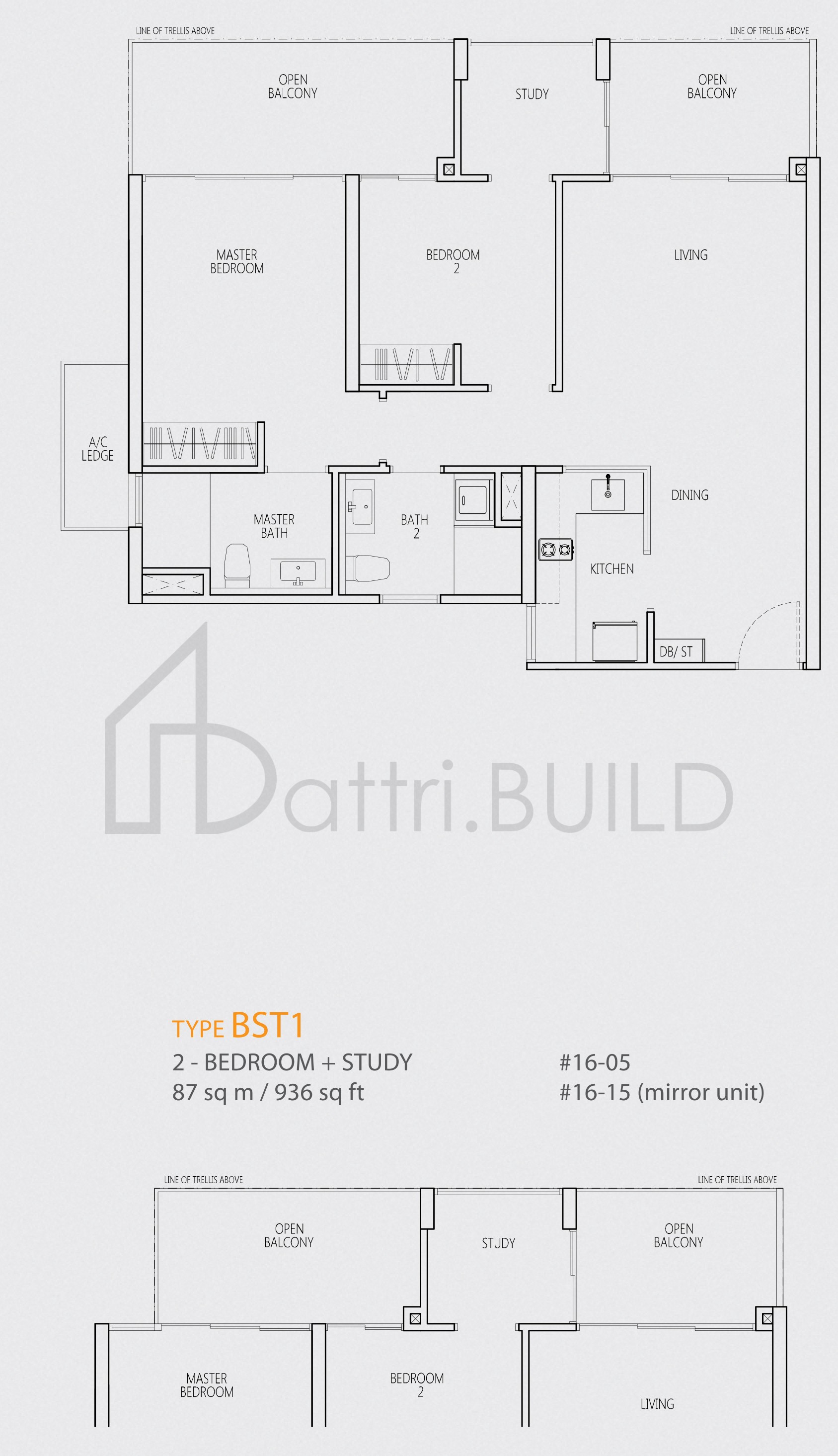 Q BAY RESIDENCES BST1 floorplan (watermarked)