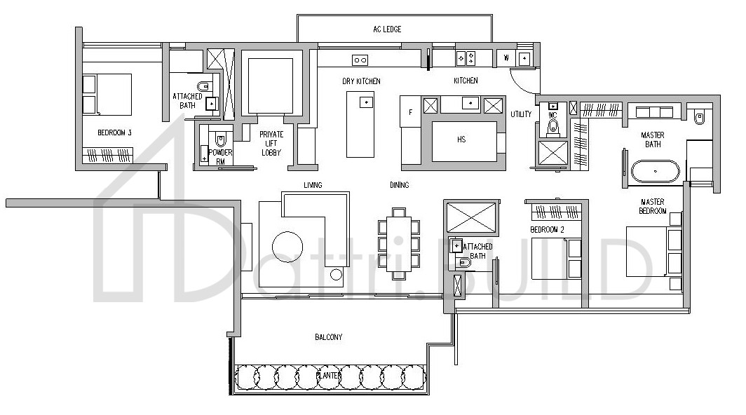 LEEDON RESIDENCE 3C-1 floorplan (watermarked)
