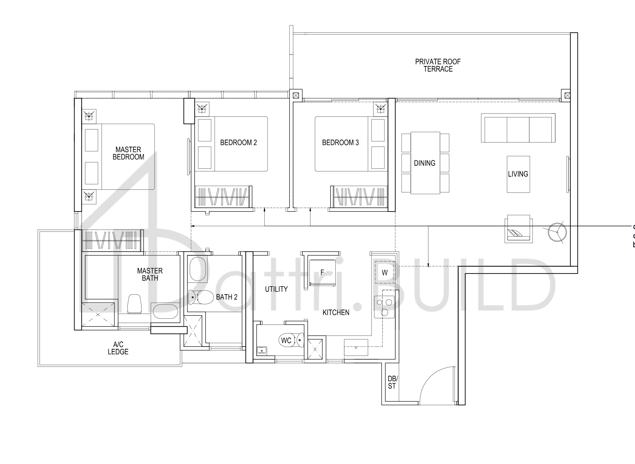 THE POIZ RESIDENCES H C2ar floorplan (watermarked)