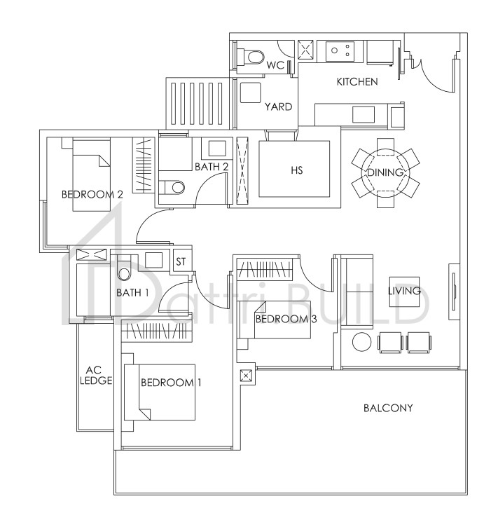 BEDOK RESIDENCES C1e floorplan (watermarked)