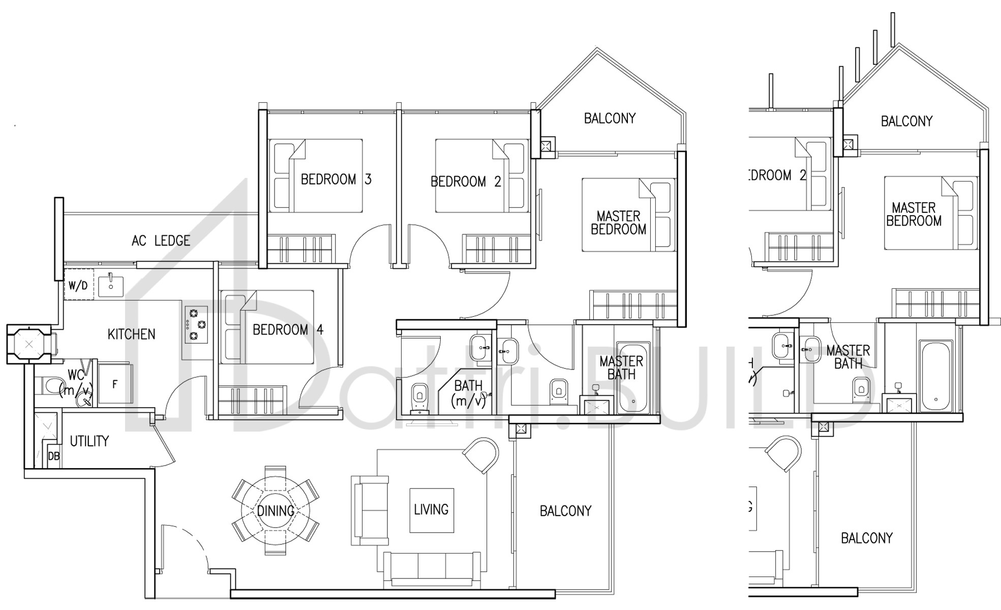 THE SKYWOODS 4 C2 B floorplan (watermarked)