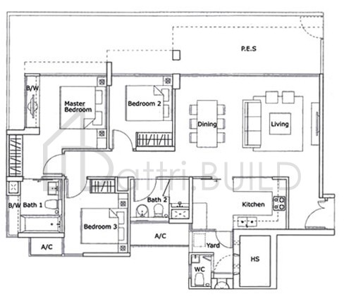 KOVAN RESIDENCES C1p-a floorplan (watermarked)