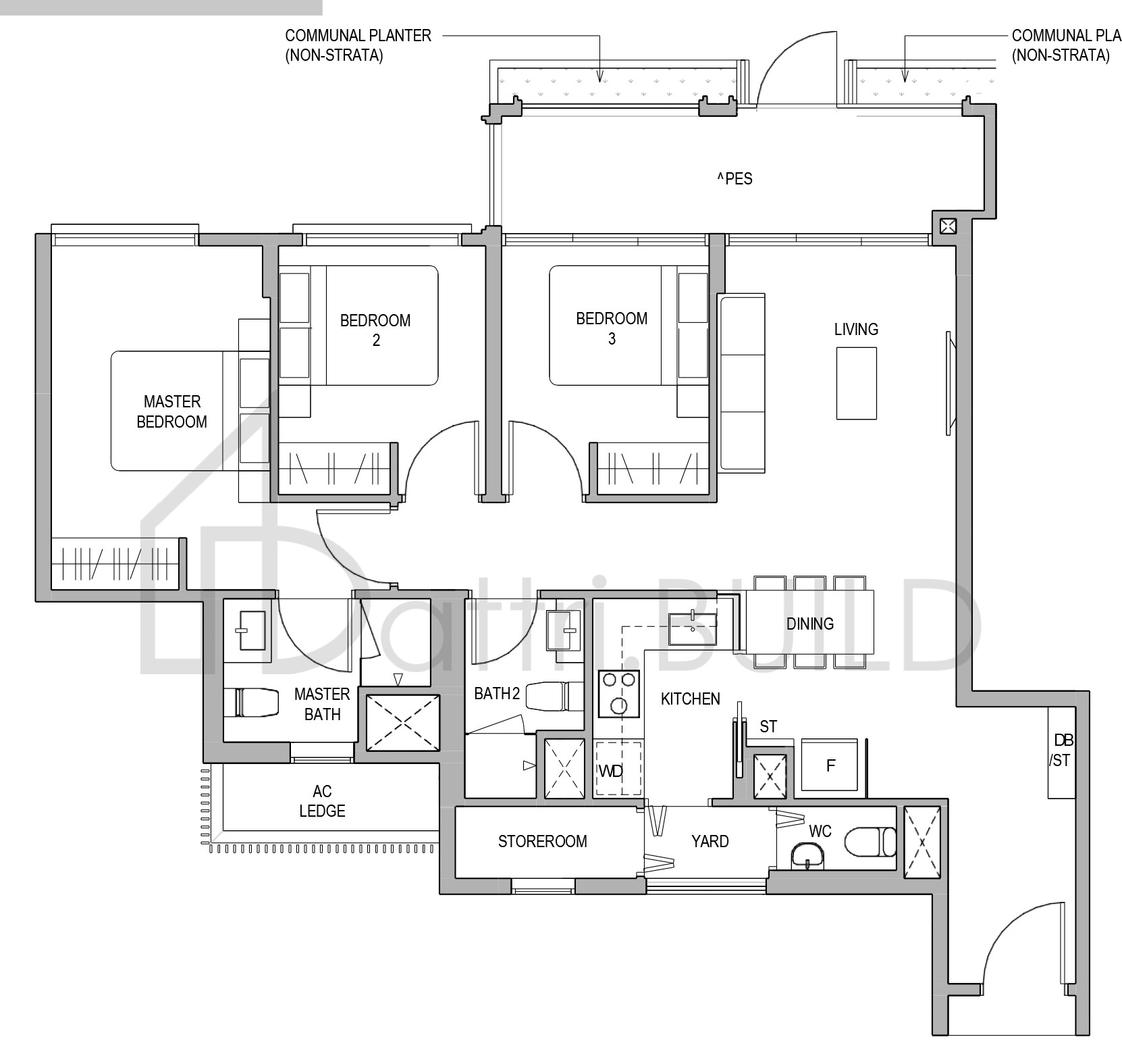 MAYFAIR GARDENS C3a(PES) floorplan (watermarked)