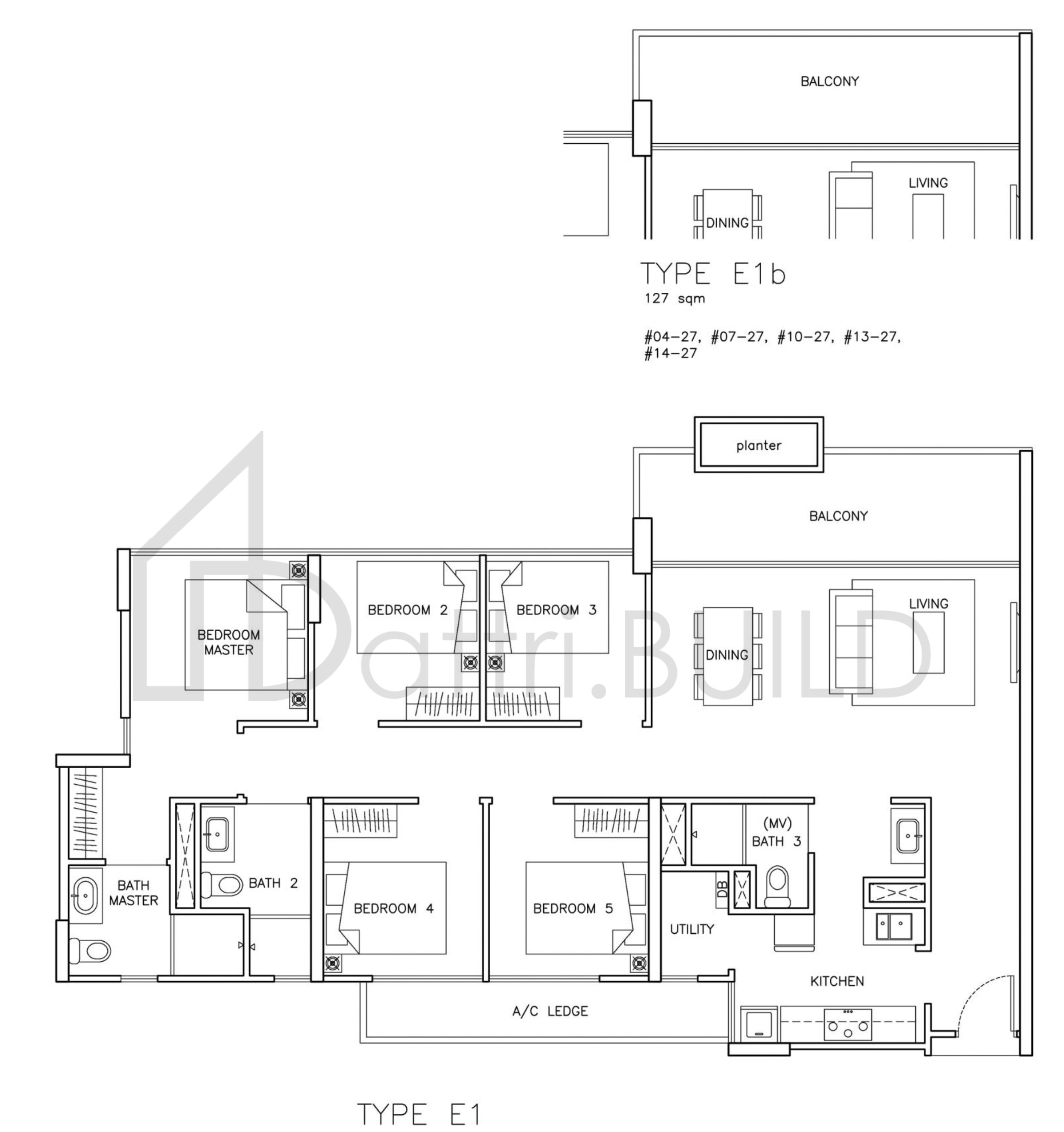THE SANTORINI E1b floorplan (watermarked)