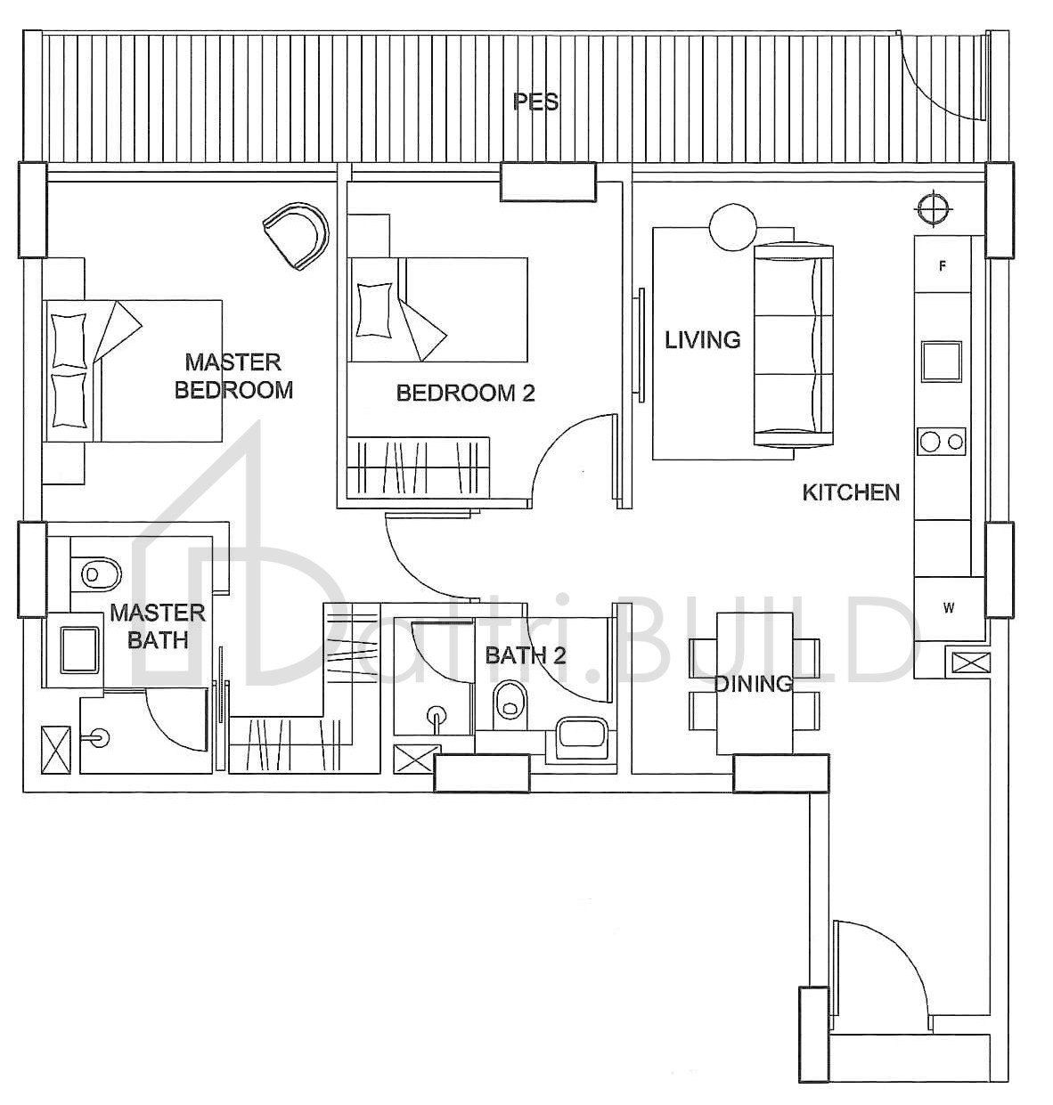 THE BOUTIQ B1P floorplan (watermarked)