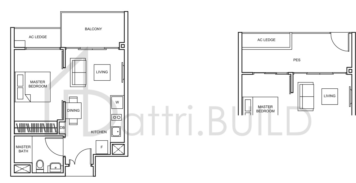 THE GLADES A1-P floorplan (watermarked)