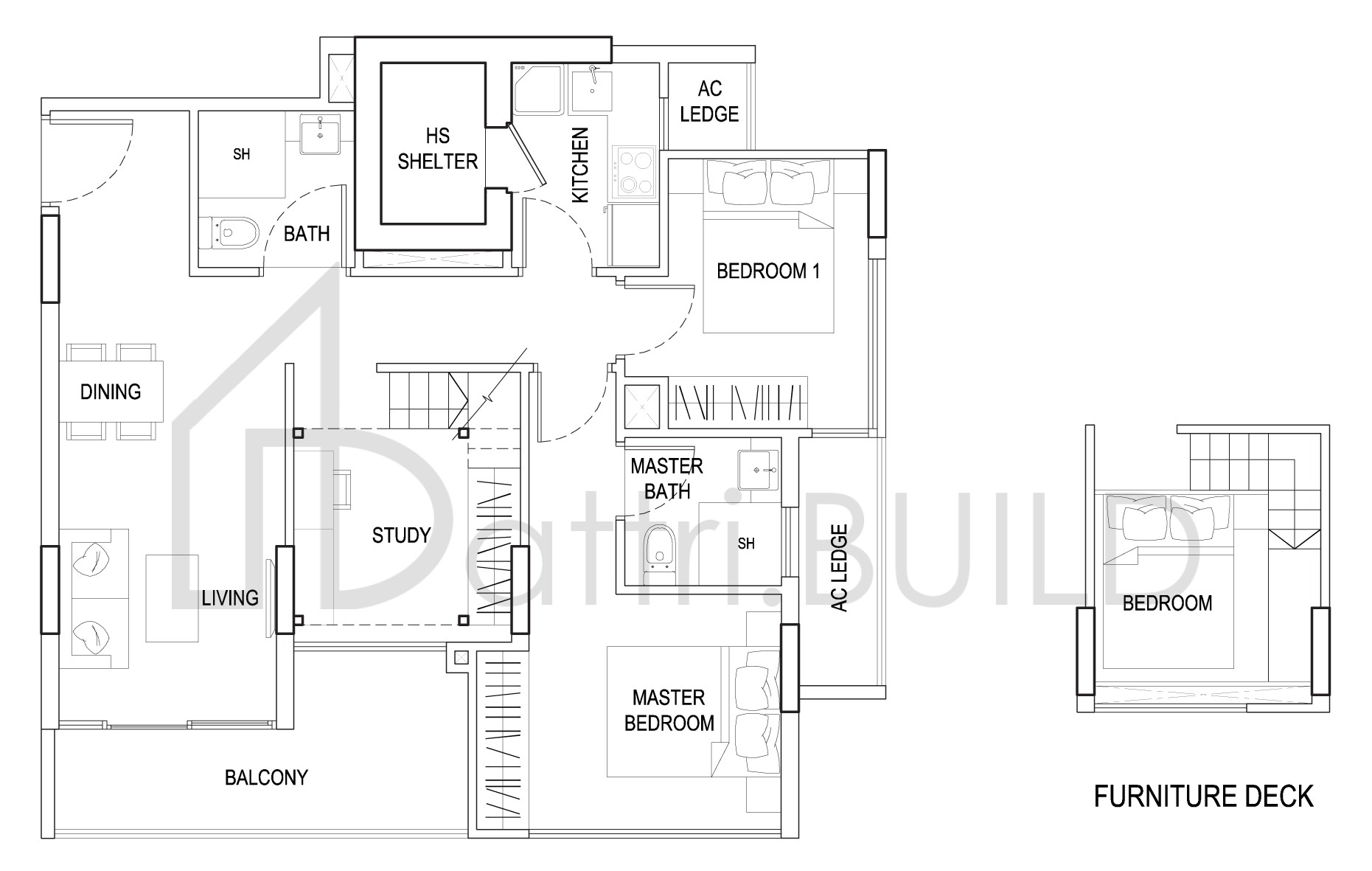 URBAN VISTA 4C floorplan (watermarked)