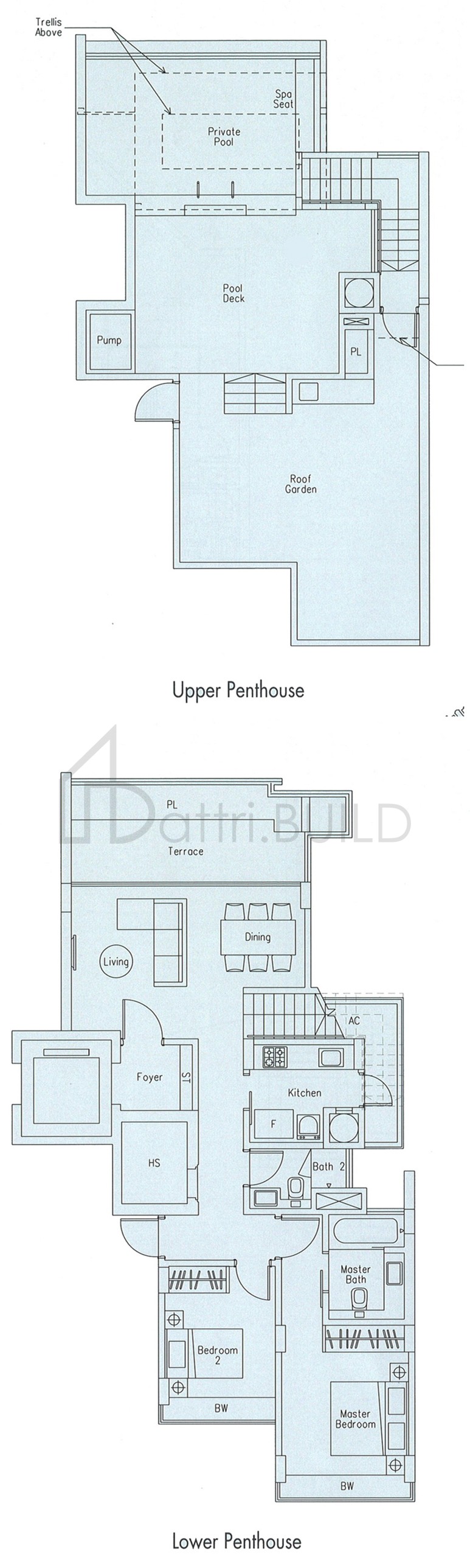 THE BEVERLY A1a-P floorplan (watermarked)