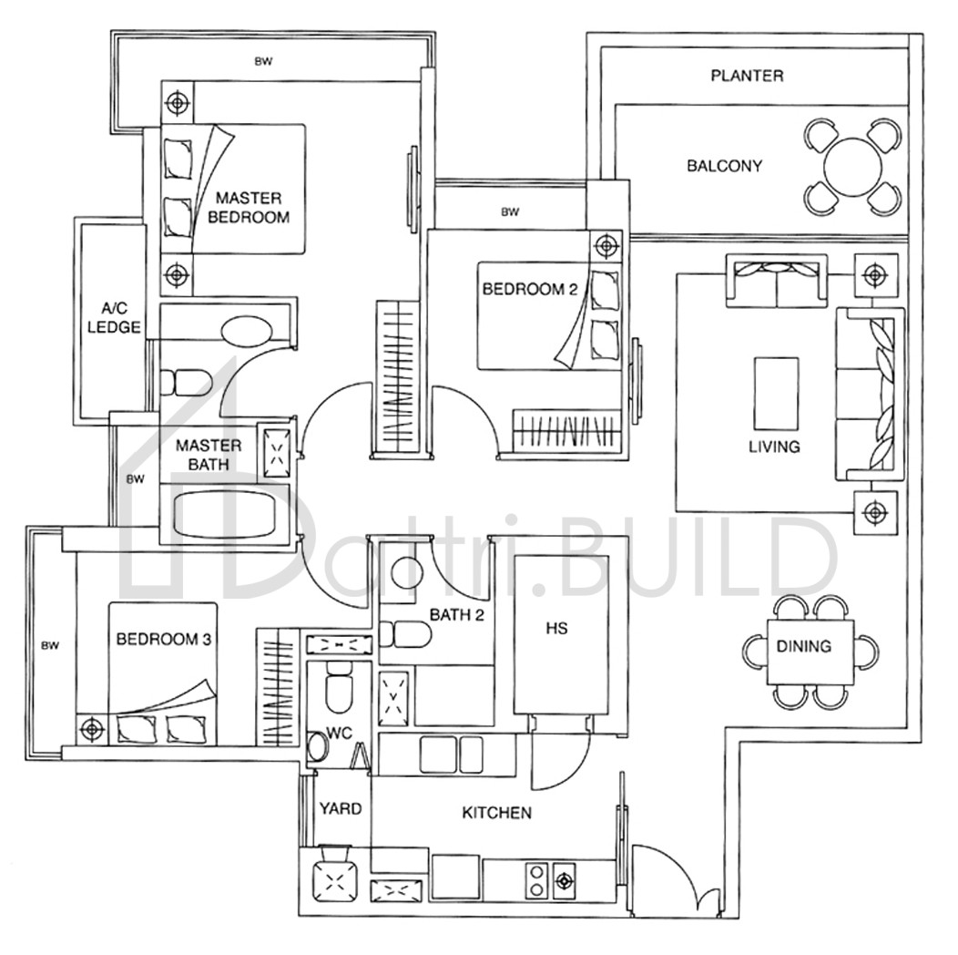 THE VISION B2 floorplan (watermarked)