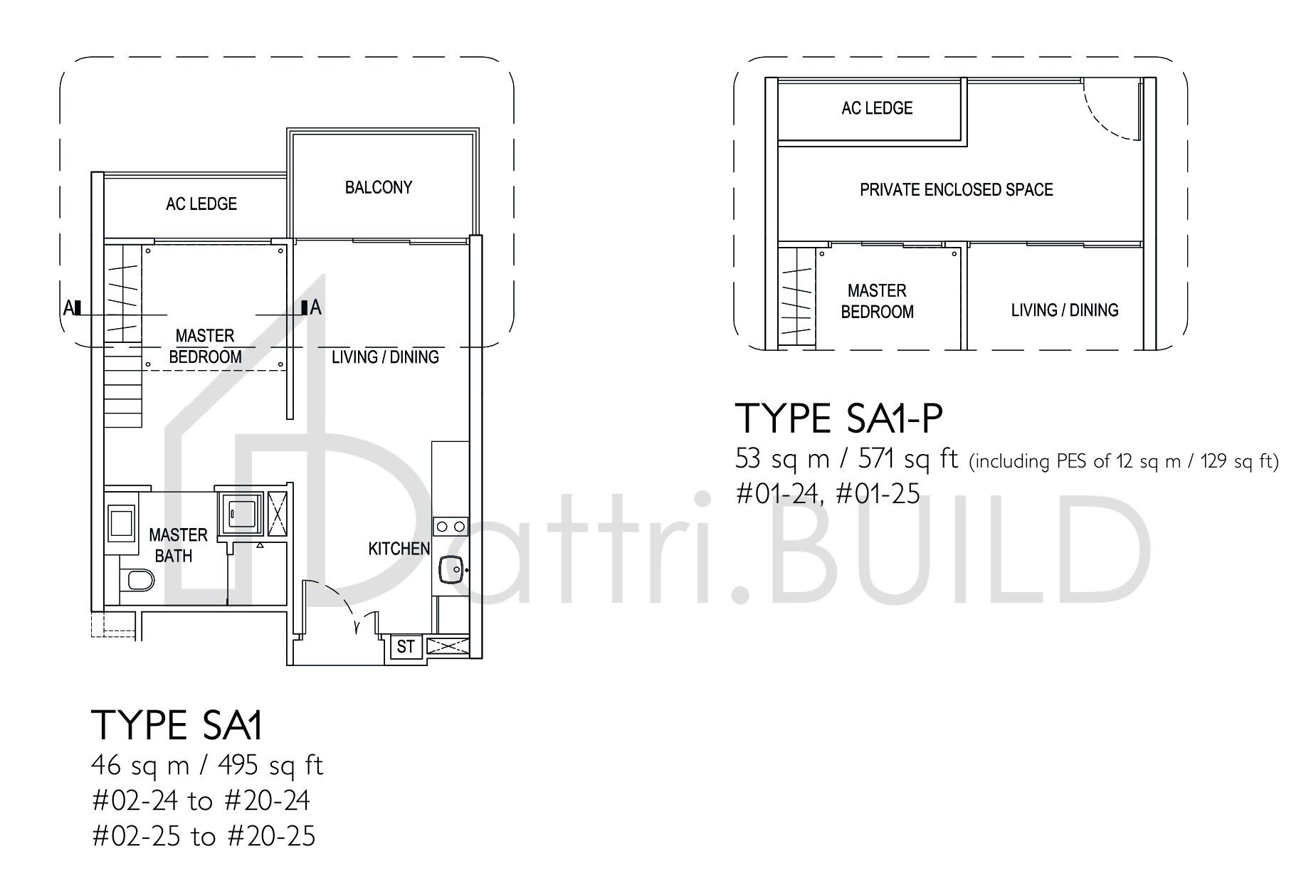 J GATEWAY SA1-P floorplan (watermarked)