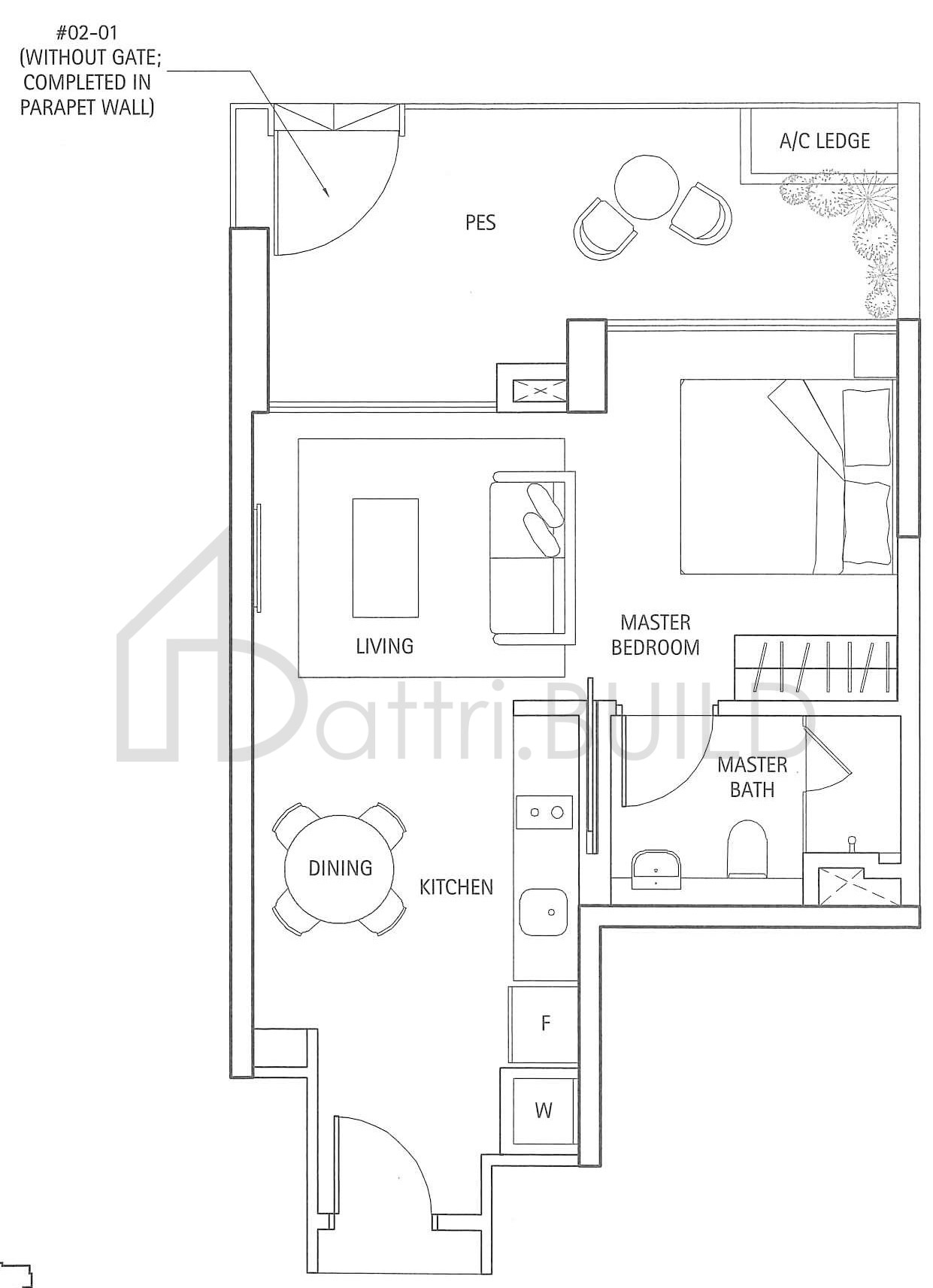 WATERBANK AT DAKOTA A floorplan (watermarked)
